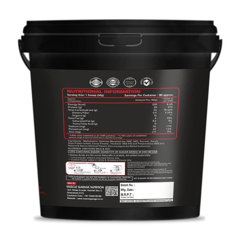 Muscle Garage Anabolic Mass Gainer BLACK SERIES | 4.5kg