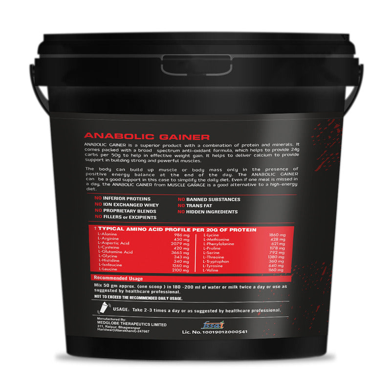 Muscle Garage Anabolic Mass Gainer BLACK SERIES | 4.5kg