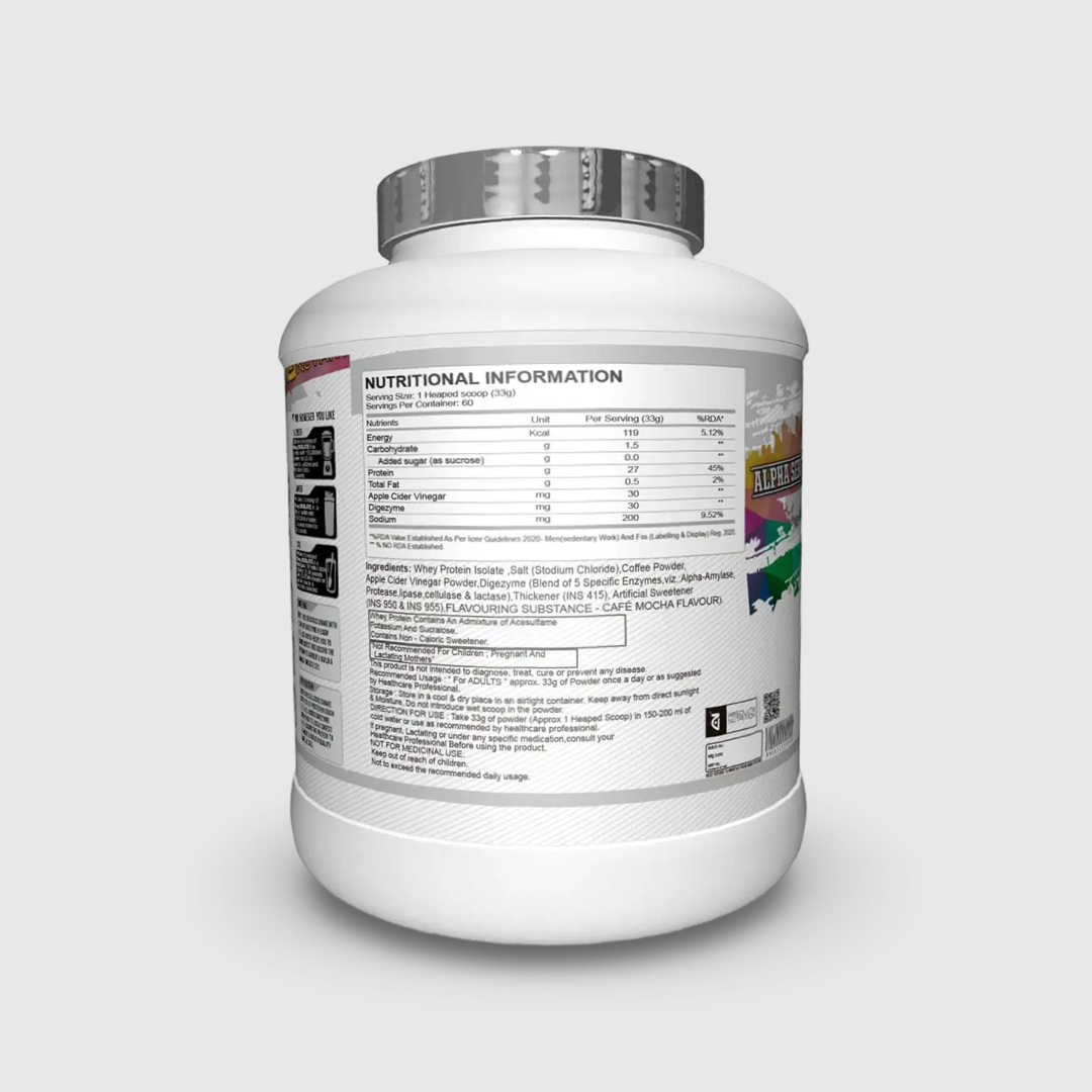 Absolute Nutrition Alpha Whey Isolate Protein | 2 Kg COMBO PACK WITH MULTI, EAA & SHAKER