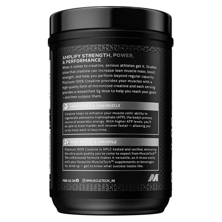 MuscleTech Platinum 100% Creatine | 400g | Unflavoured