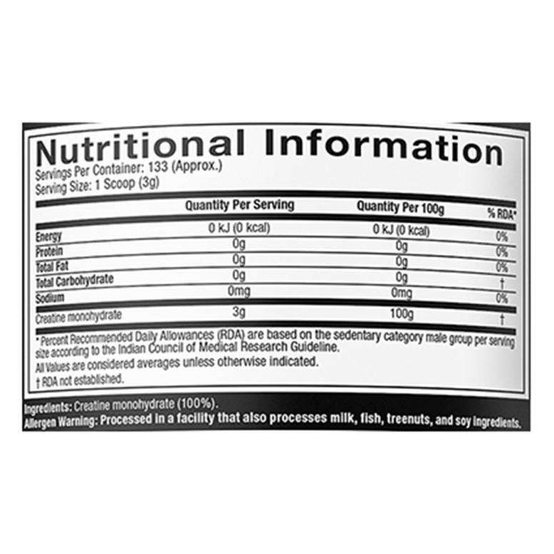 MuscleTech Platinum 100% Creatine | 400g | Unflavoured