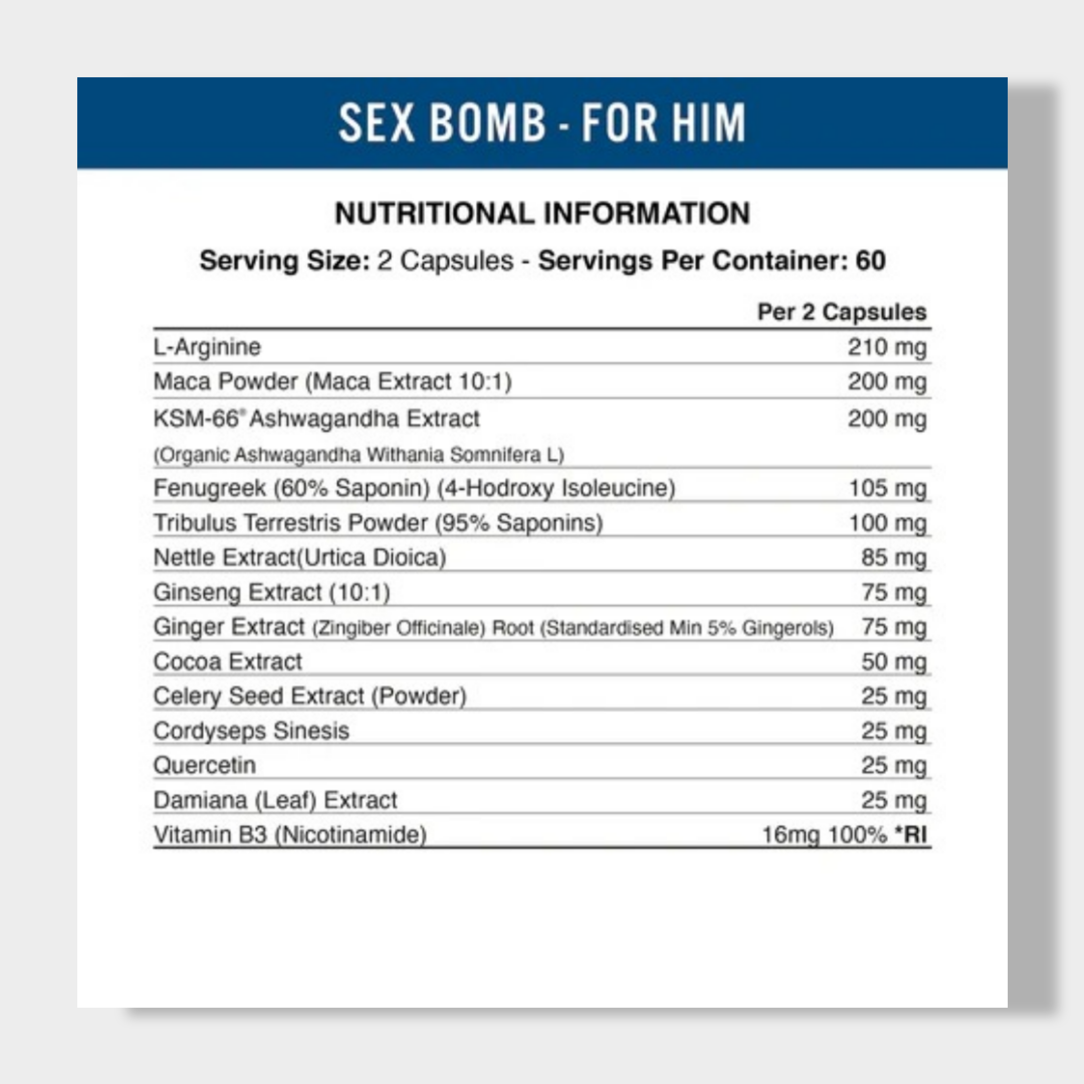 Applied Nutrition Sex Bomb for him