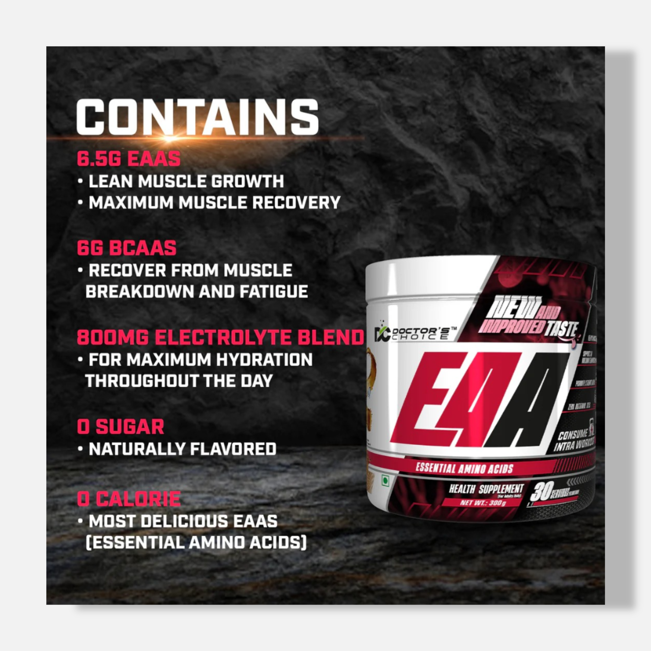 Doctor’s Choice (DC) EAA Essential Amino Acids | 300g