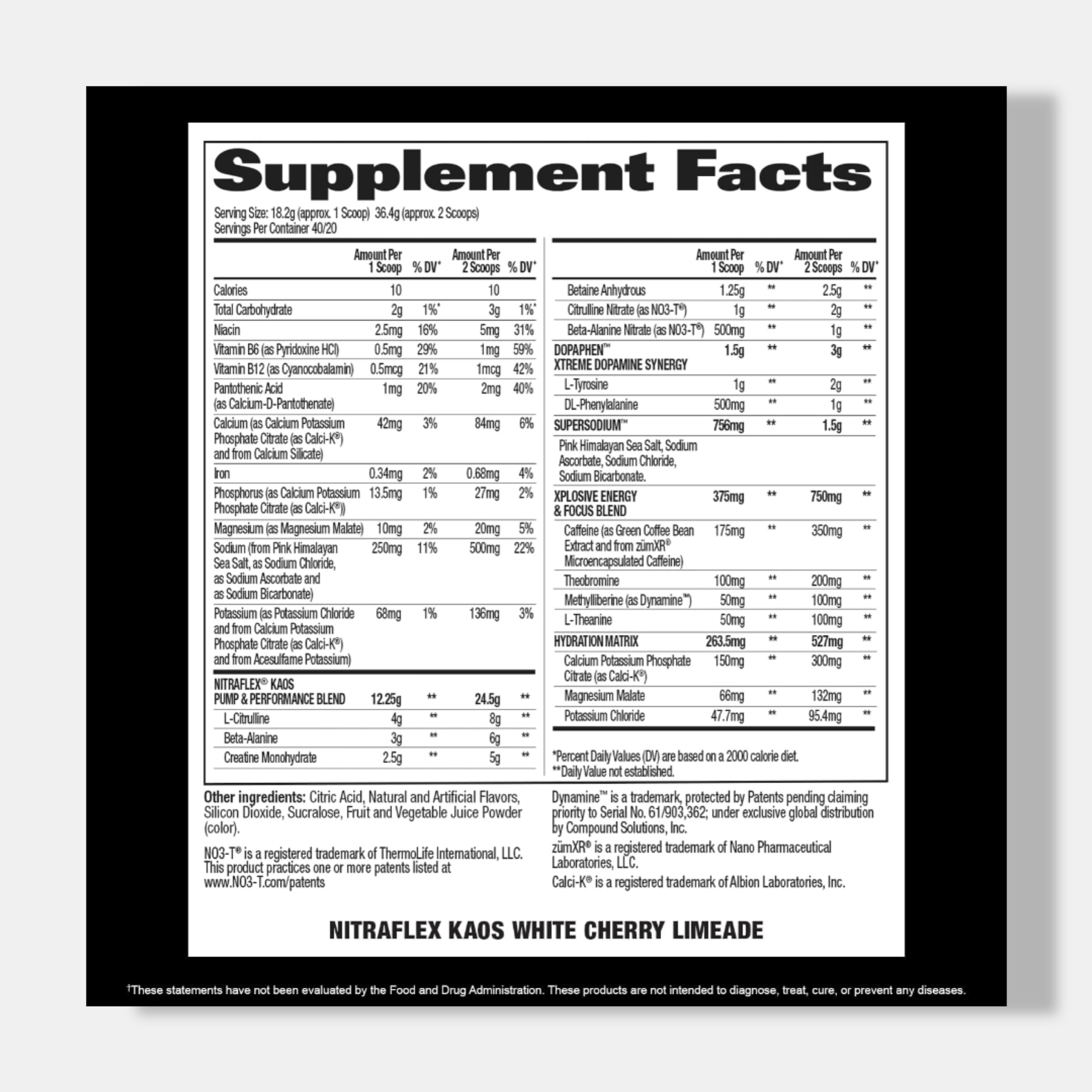 GAT SPORT Nitraflex KAOS | 733g