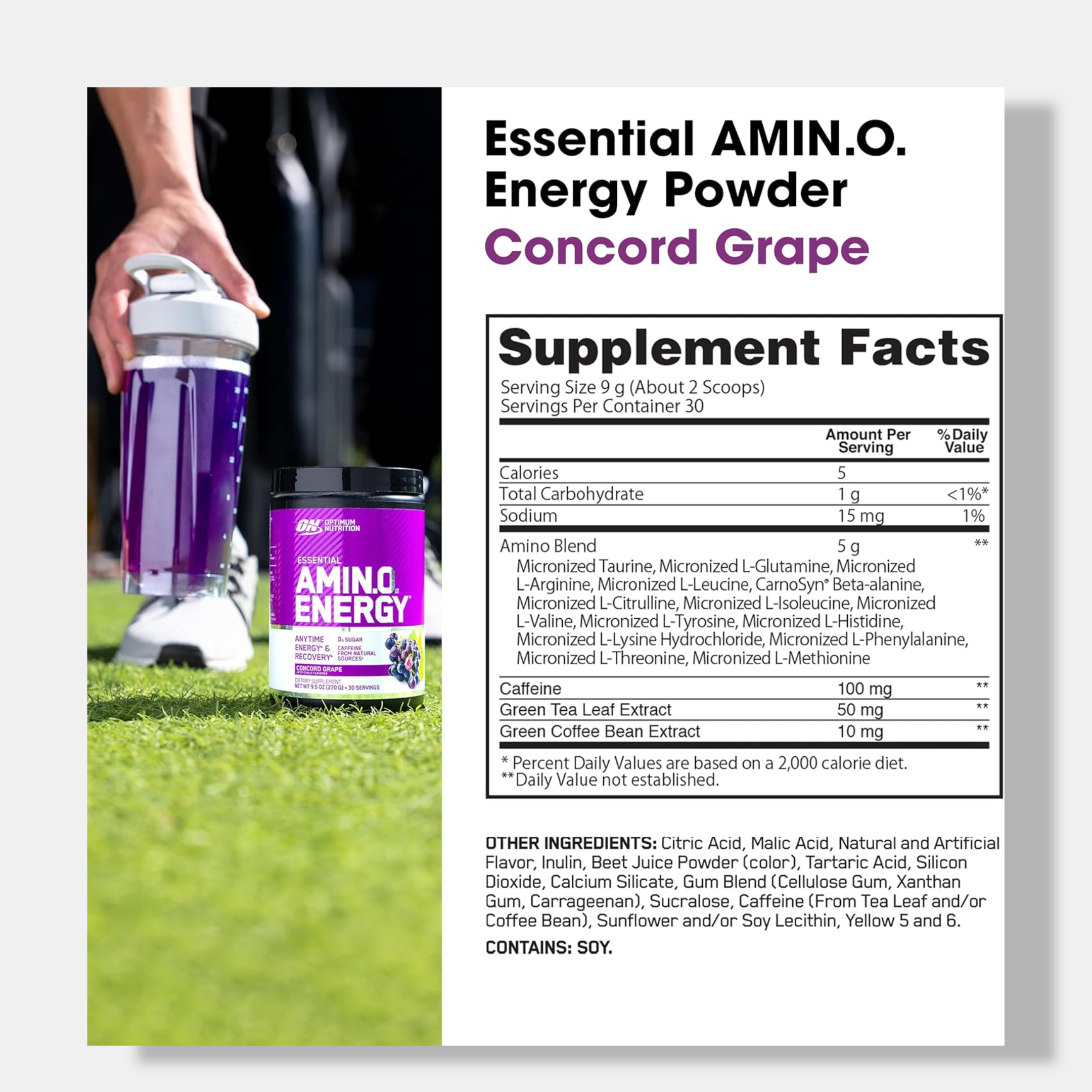 Optimum Nutrition (ON) Amino Energy | Made In USA | 270g