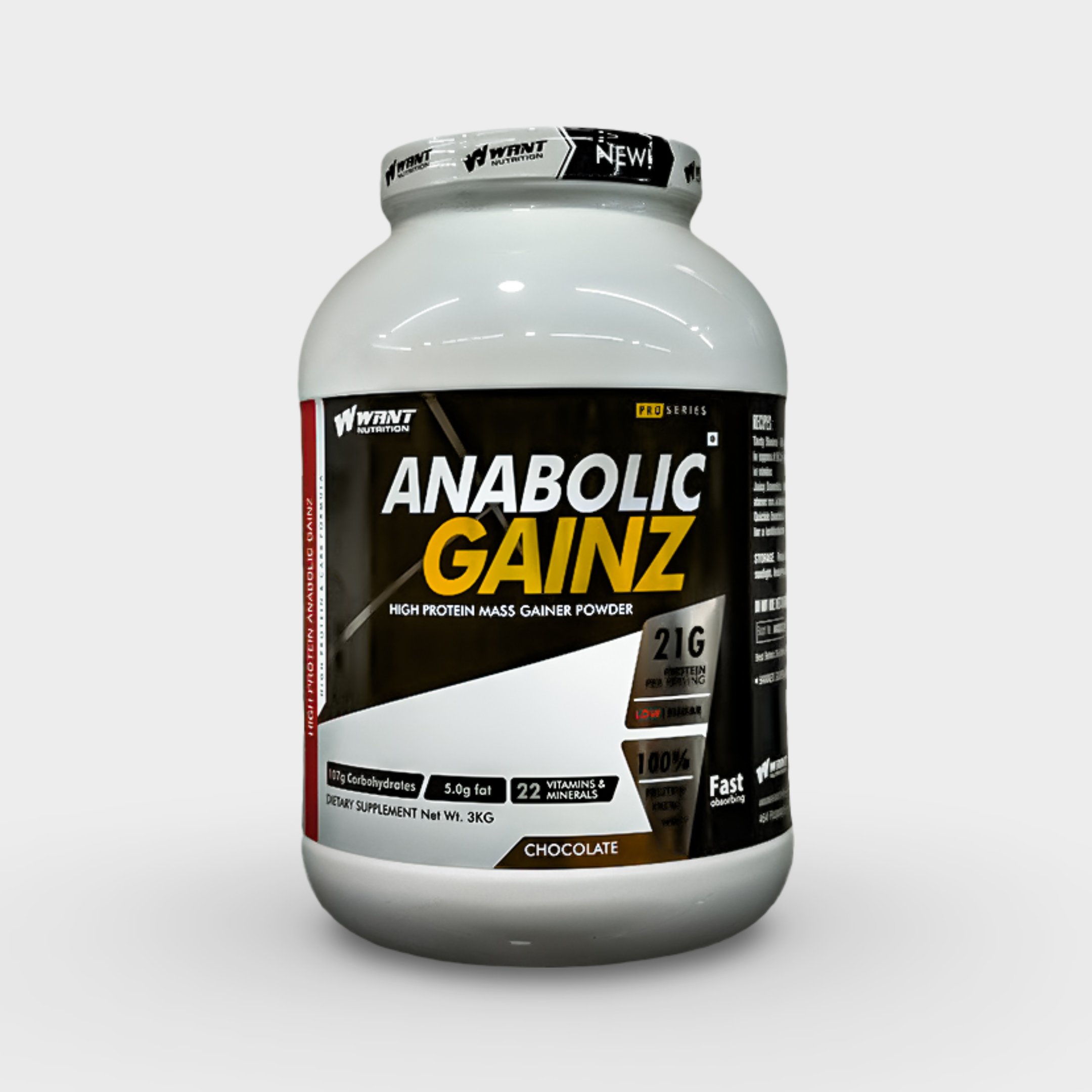 Want Nutrition Anabolic Gainz | 3kg