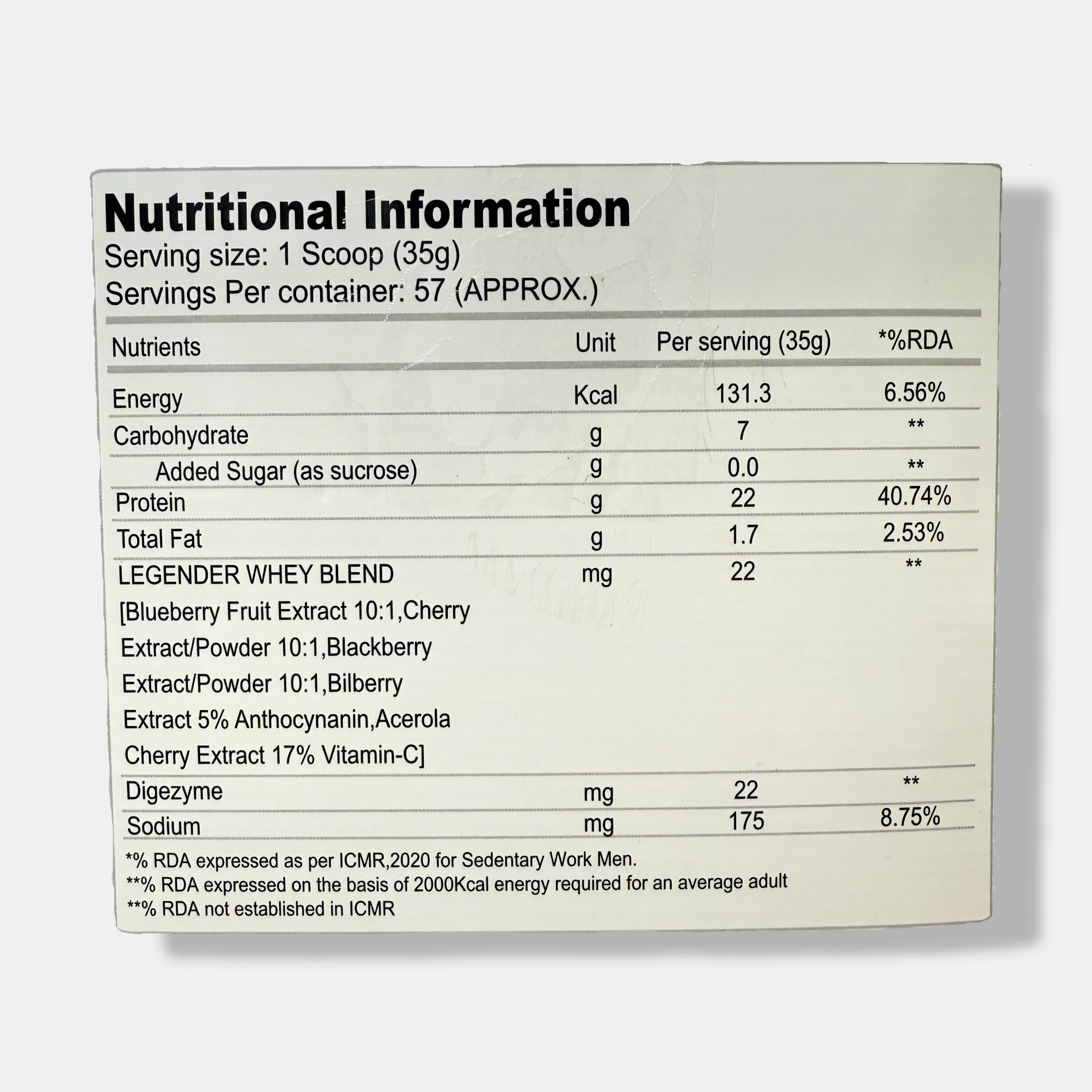 Absolute Nutrition Whey Legender 12 Years Celebration Pack (Whey Legender 2Kg + Creatine Monohydrate 100g + EAAs 3 Servings + Plastic Shaker) - 2Kg