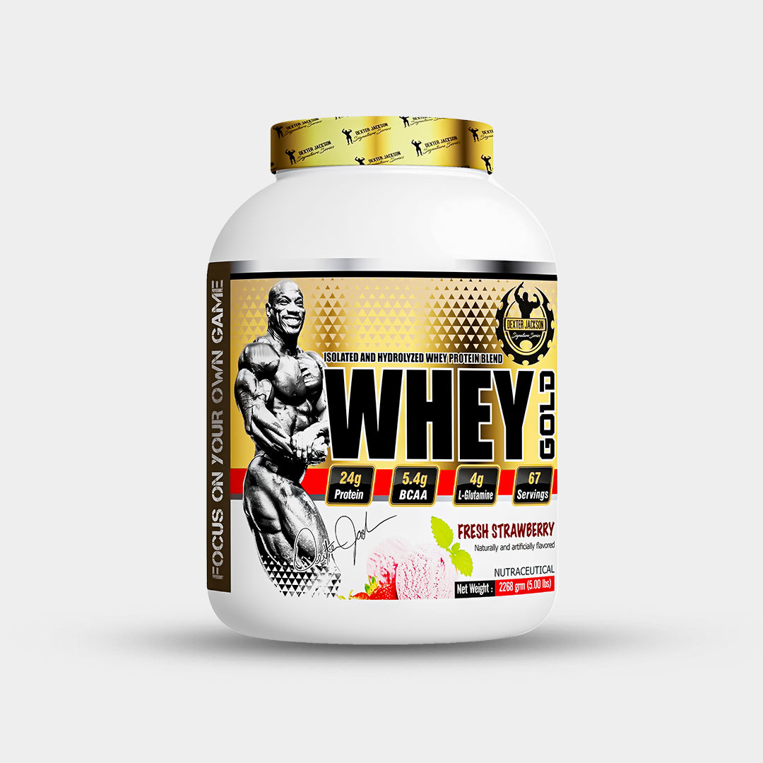 Dexter Jackson Whey Gold Protein Blend 5lbs, 67 servings