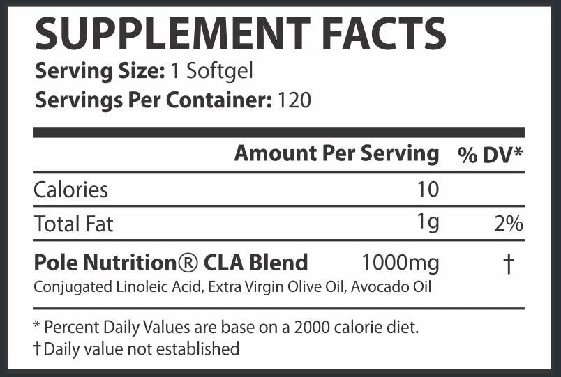 Pole Nutrition CLA 1000mg | 120 capsules