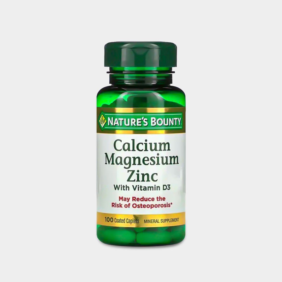 Nature's Bounty, Calcium Magnesium Zinc with Vitamin D3, 100 Coated Caplets