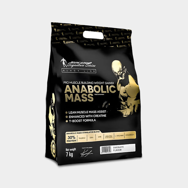 Kevin Levrone Signature Series Anabolic Mass 7kg black packaging pro muscle building weight gainer with lean muscle assist and creatine boost