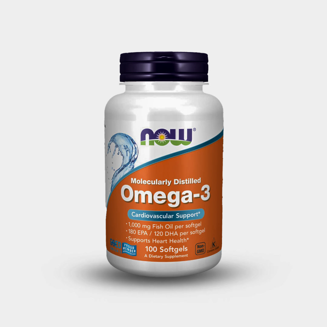 Now Foods Omega-3 Fish Oil, 100 Softgels