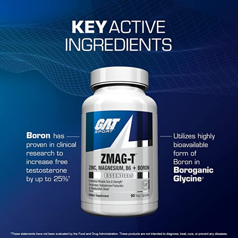 GAT Sport Essentials ZMAG-T Zinc, Magnesium, B6 + Boron