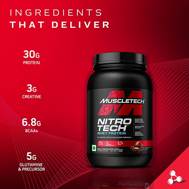 MuscleTech Nitrotech Whey Protein | 4lbs