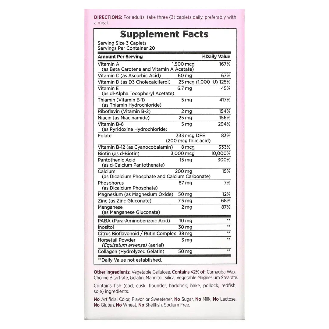 Nature's Bounty Hair, Skin & Nails | 3,000mcg Biotin