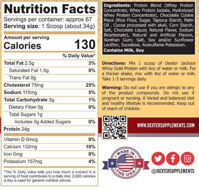 Dexter Jackson Whey Gold Protein Blend | 5lbs