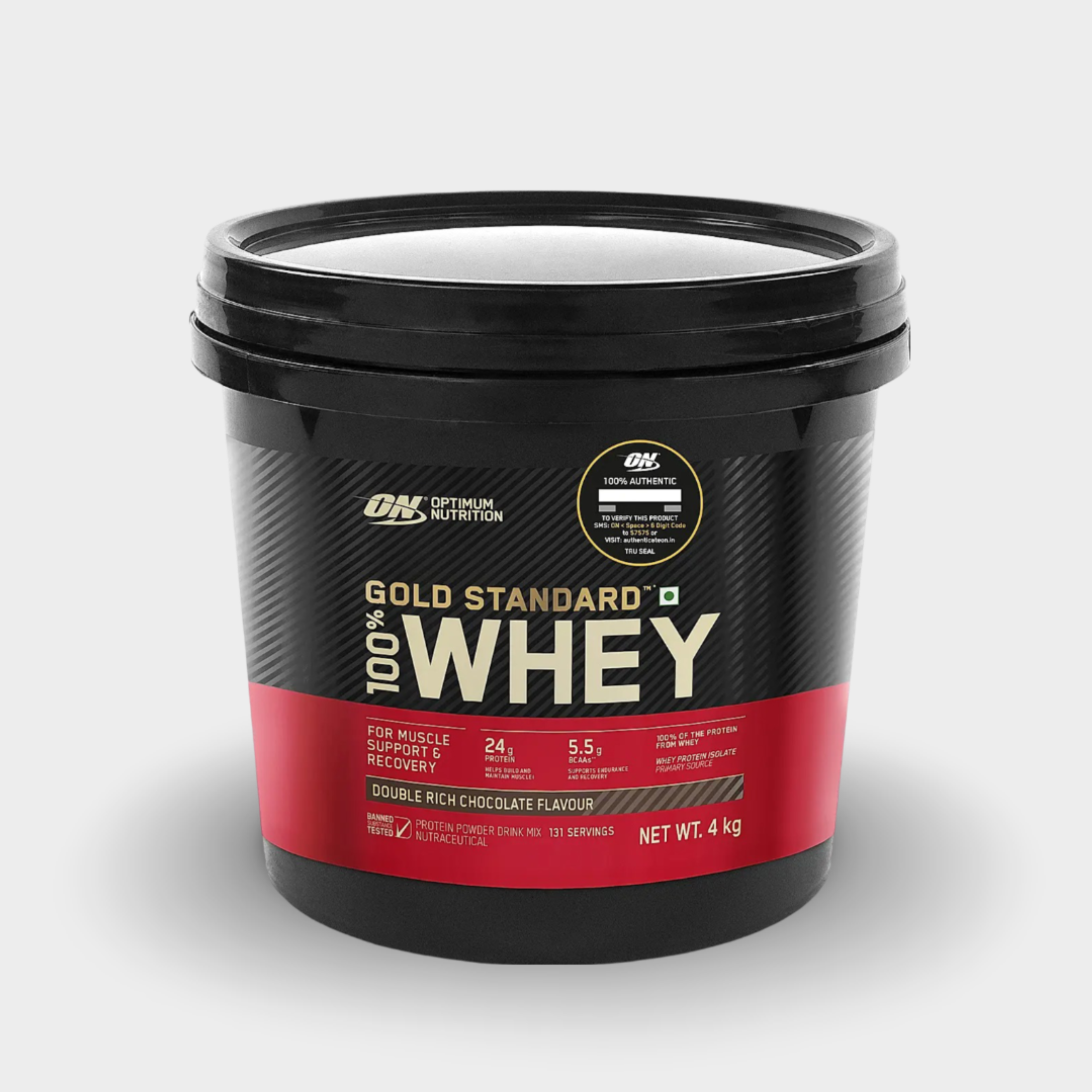 Optimum Nutrition (ON) Gold Standard 100% Whey Protein Powder | 4 kg