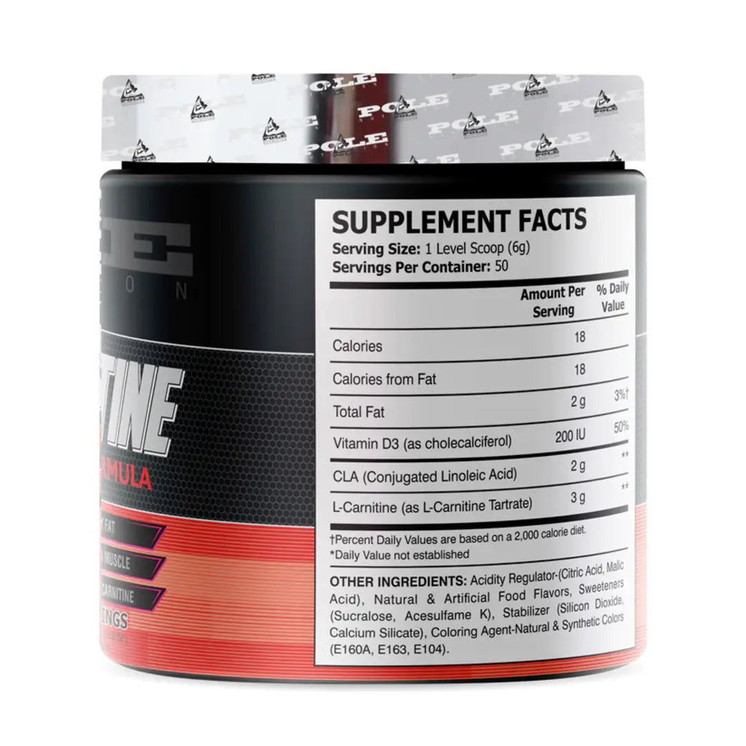 Pole Nutrition Cla + Carnitine, 50 servings