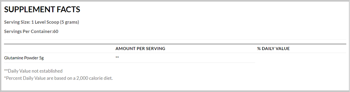 Pole Nutrition Glutamine | 300g