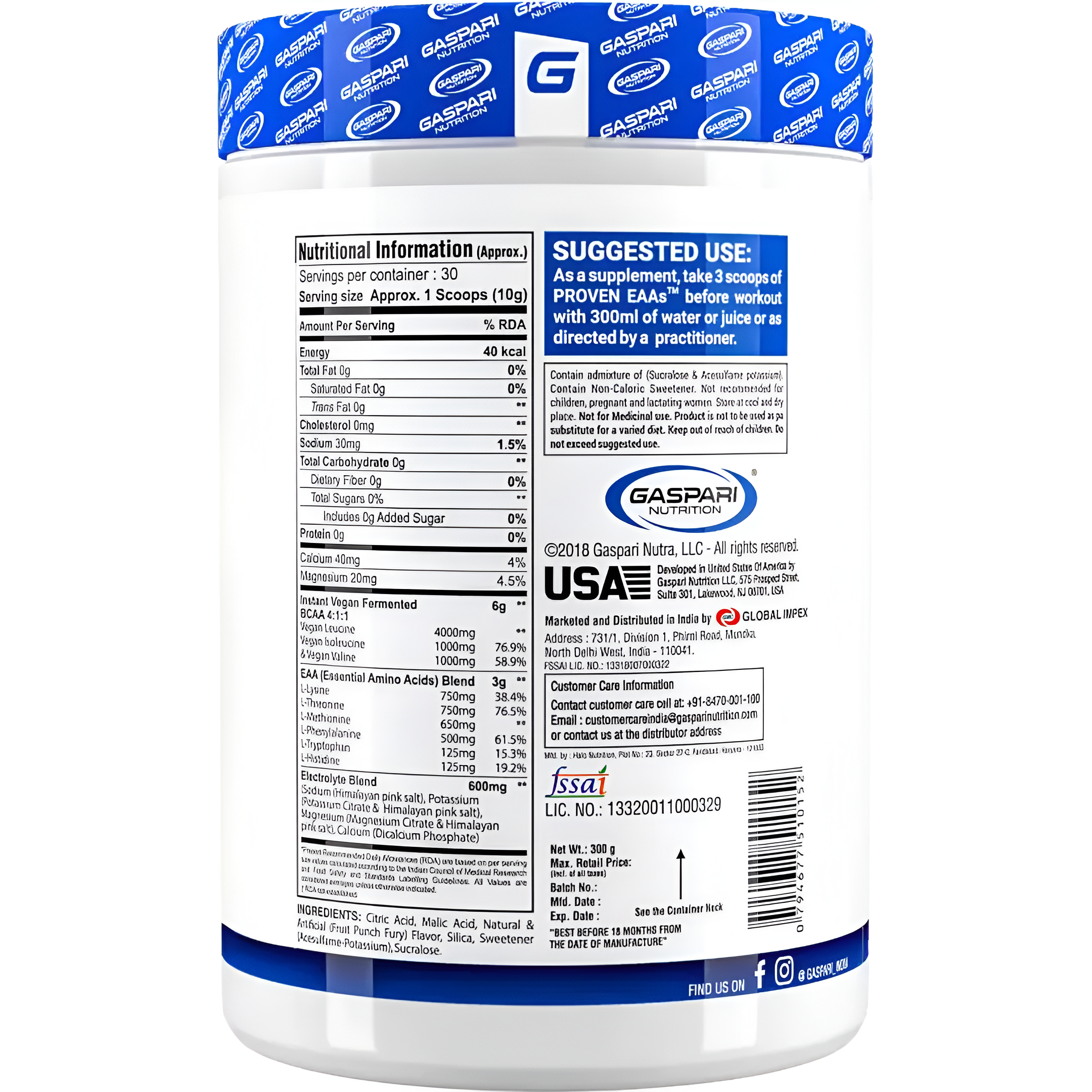 Gaspari Nutrition Proven EAA | 30 servings