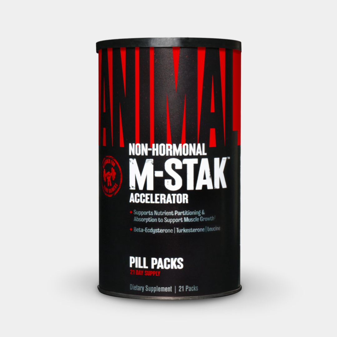 Universal Nutrition Animal M-Stak Non-Hormonal All Natural Anabolic Gainer Supplement, 21 Count