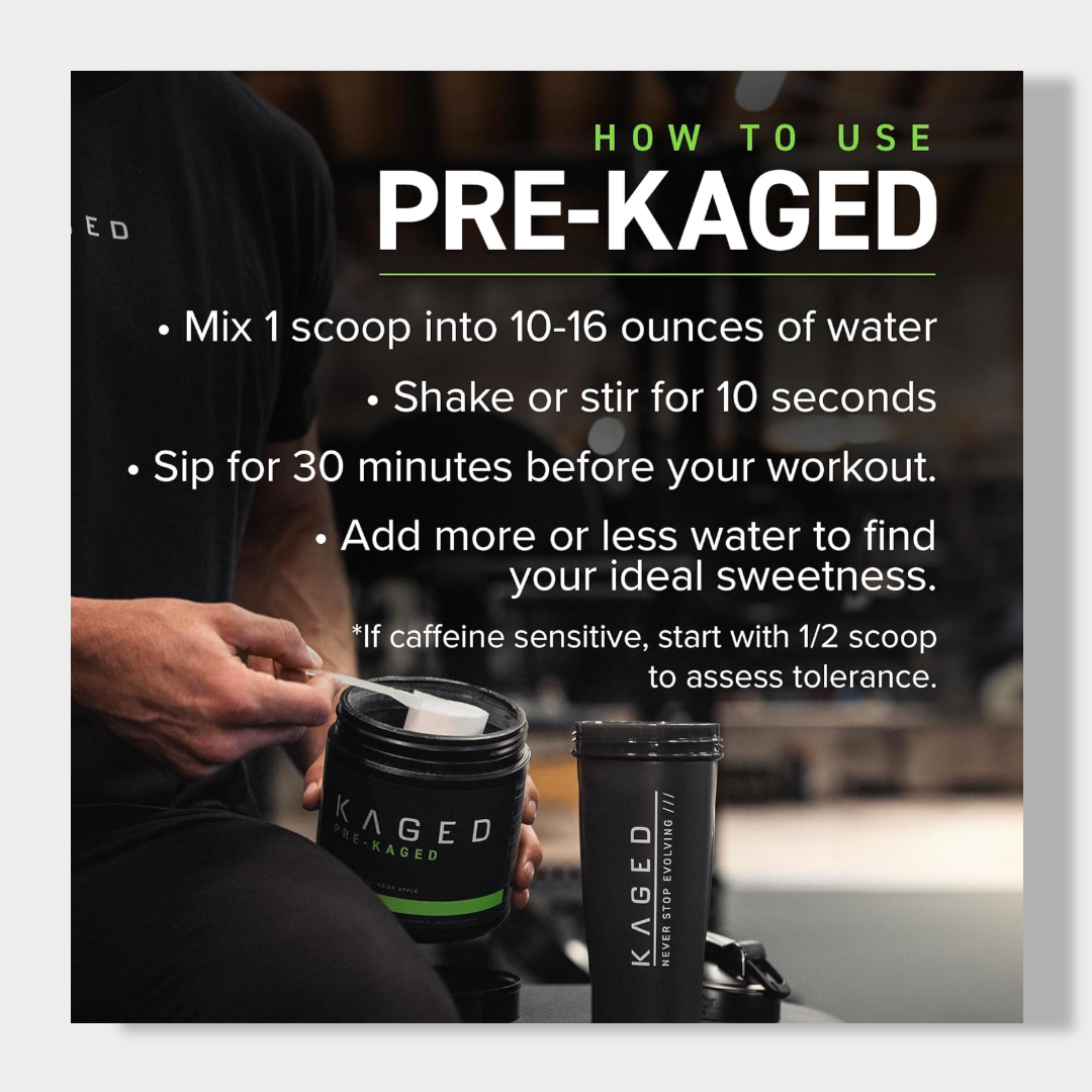 Kaged Original Pre Workout Powder | Pre-Kaged | Formulated with Creatine, Beta Alanine, Pure Caffeine