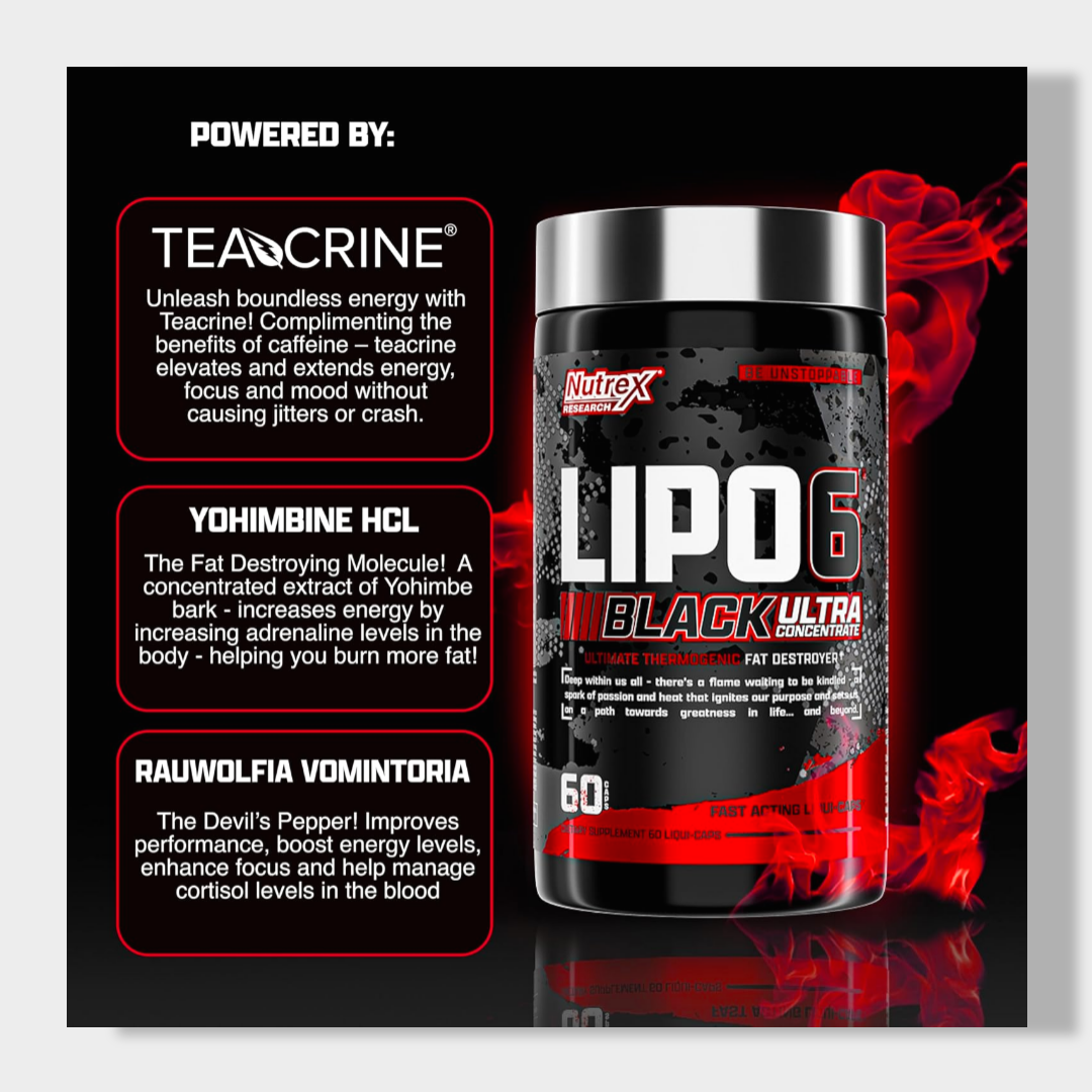 Nutrex Research Lipo-6 Black Ultra Concentrate | 60 Caps