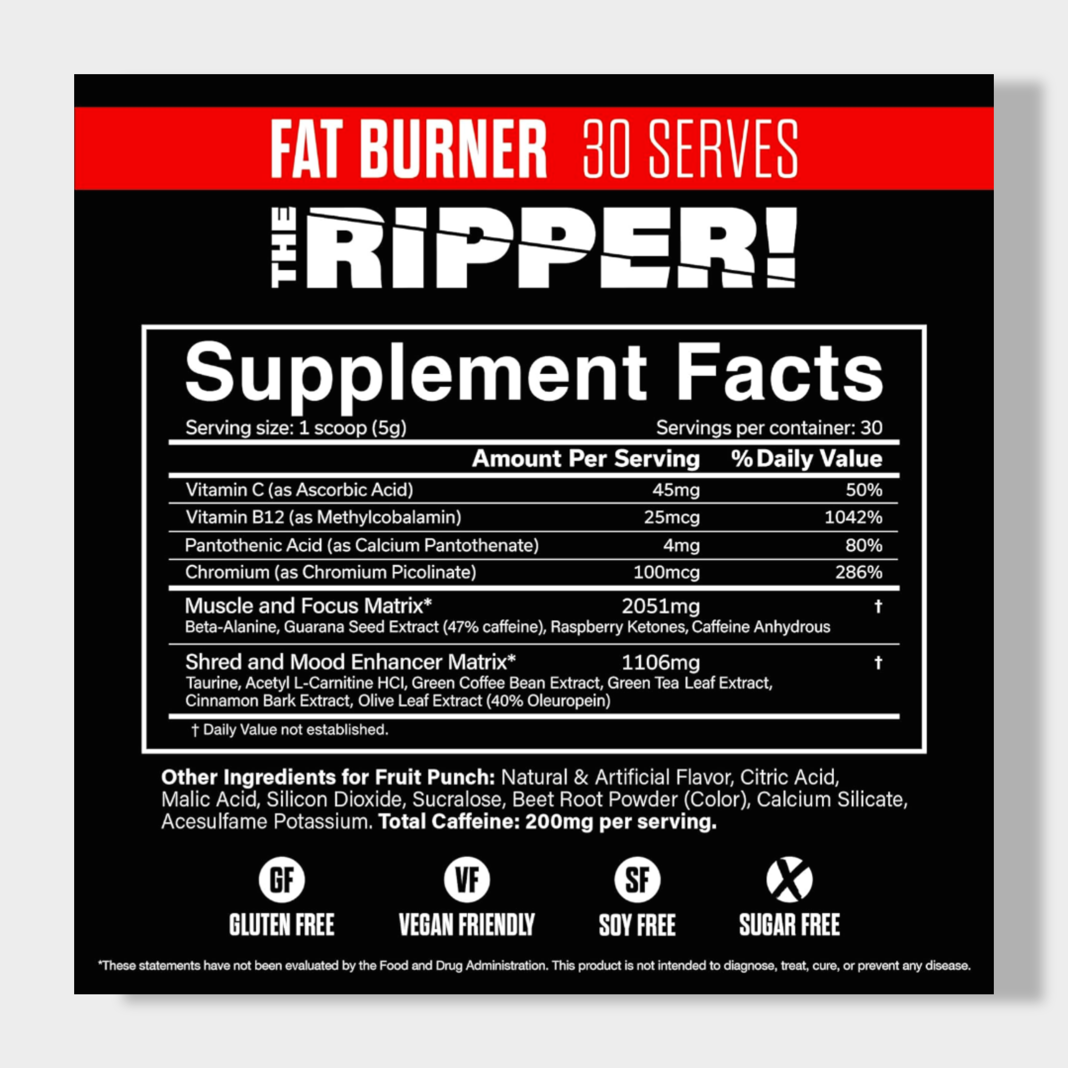 JNX Sports The Ripper Fat Burner | Strawberry Shred