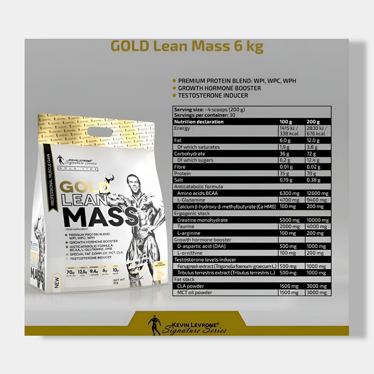 Kevin Levrone Gold Lean Mass | 6kg