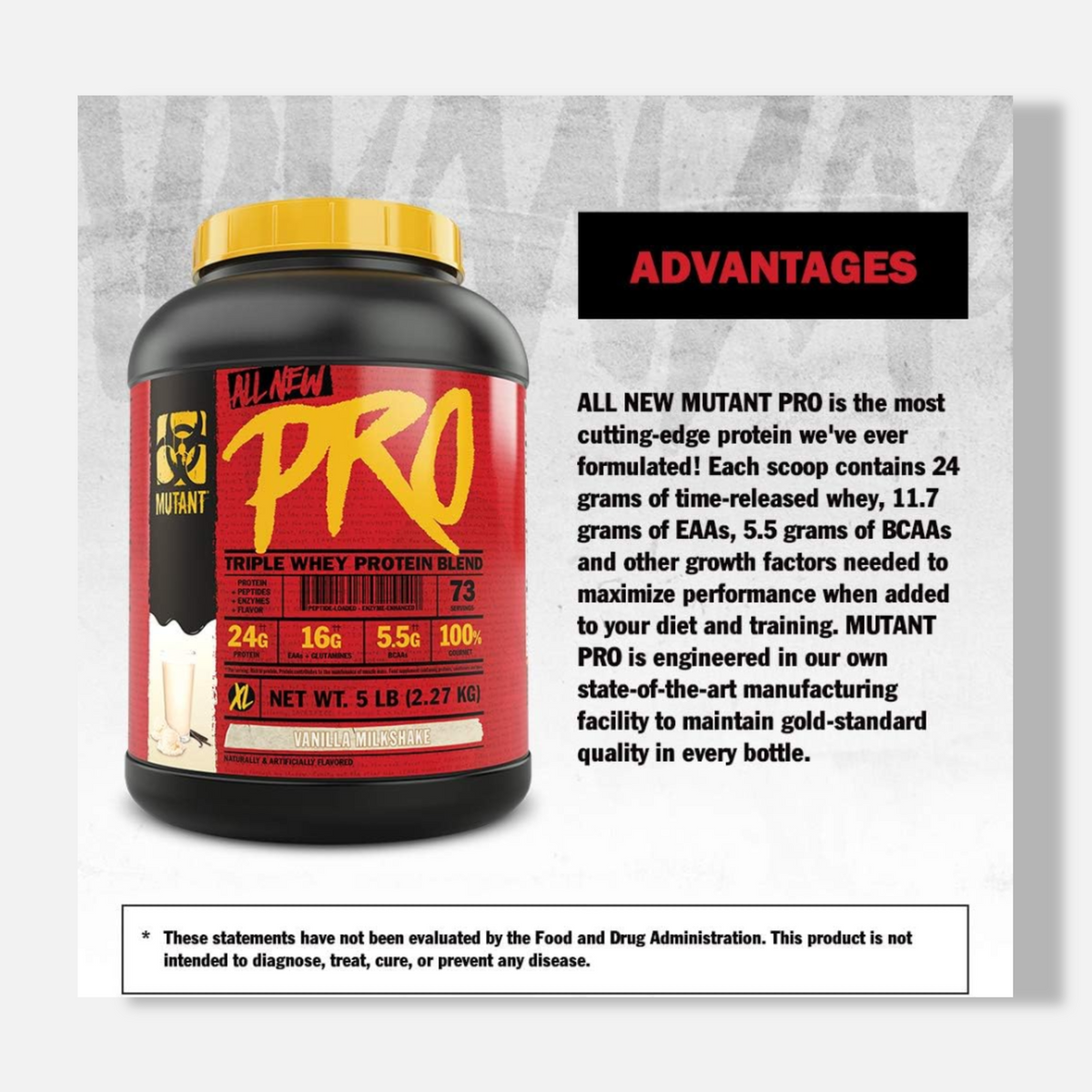 Mutant Pro Triple Whey Blend | 5lbs