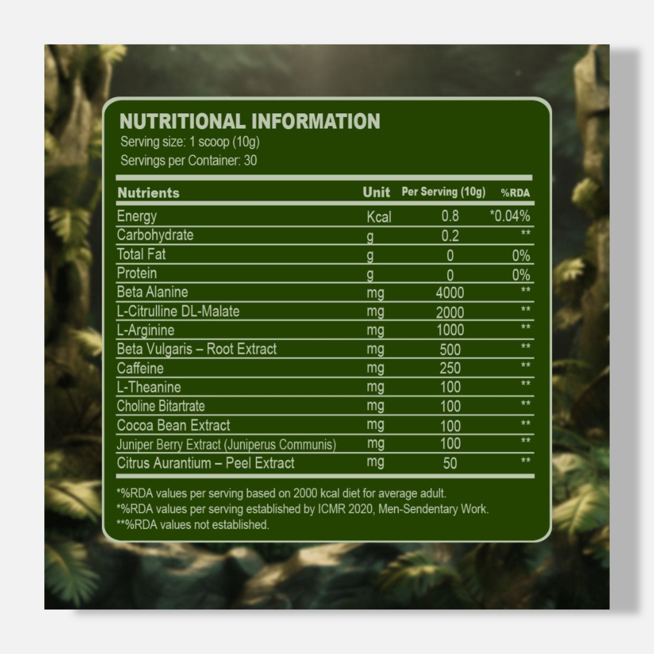 Absolute Nutrition Junglee Pre-Workout | 300gm