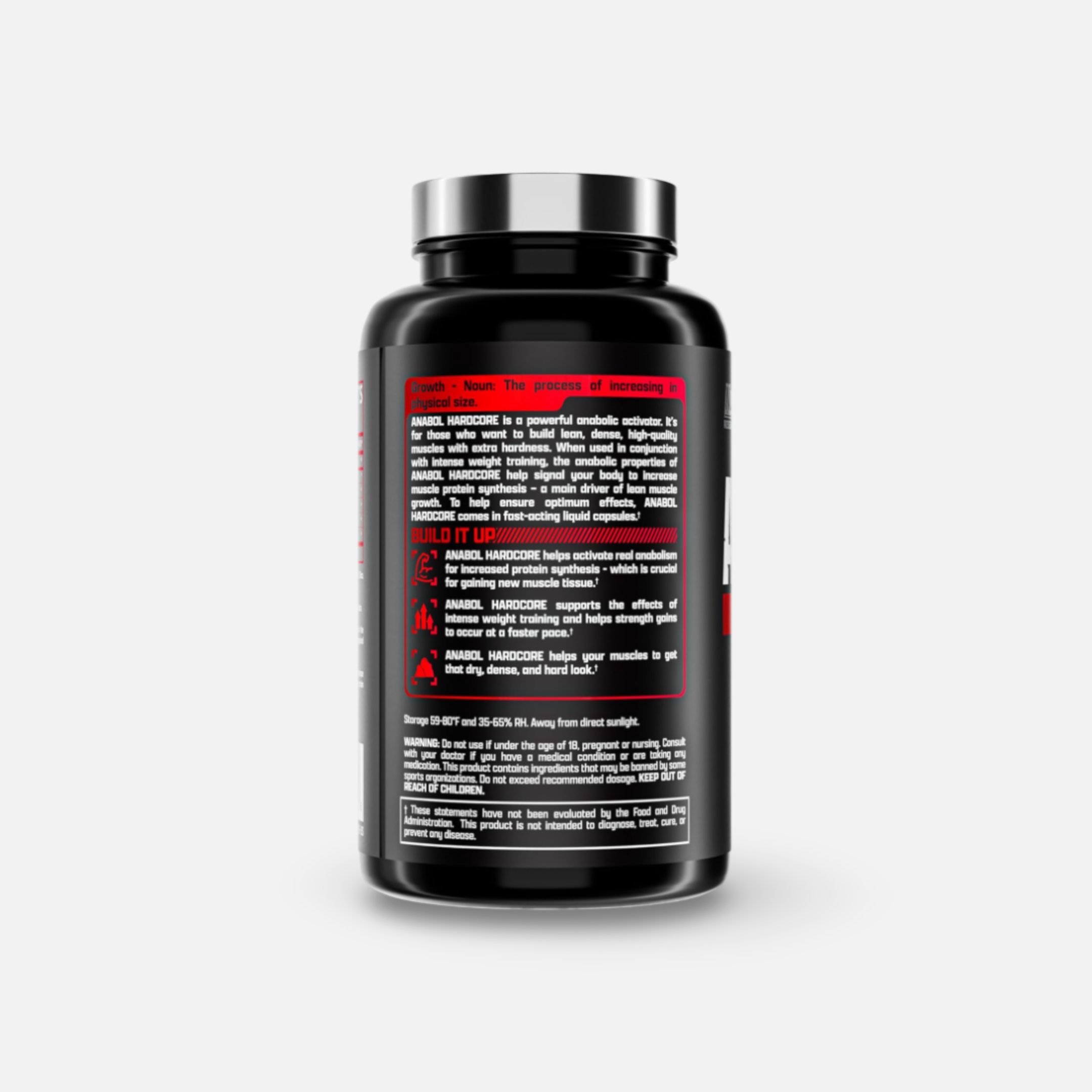 Nutrex Research Anabol Hardcore Anabolic Activator, Muscle Builder and Hardening Agent capsules