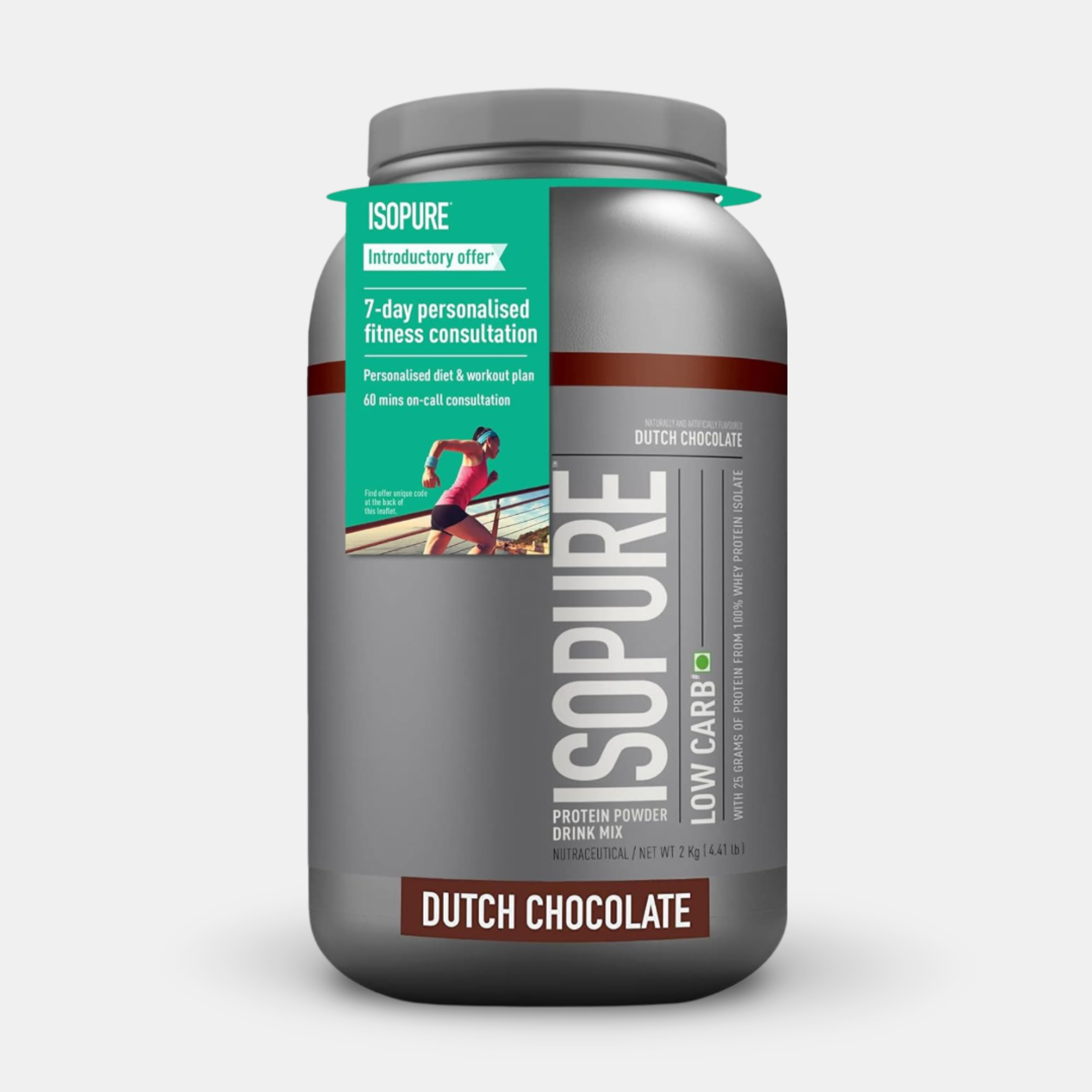 Isopure Low Carb Whey Protein Isolate Powder | 2 kg | Dutch Chocolate