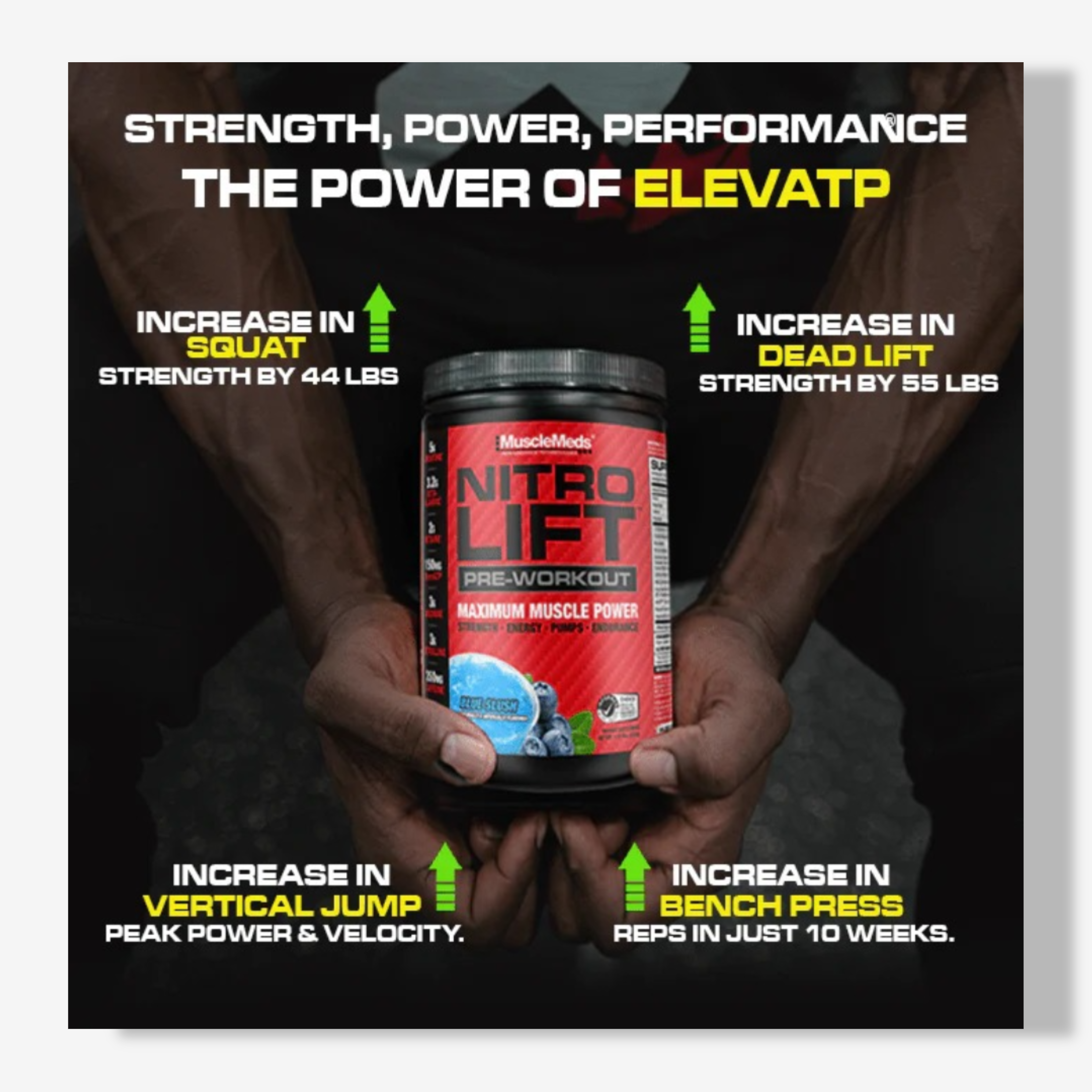 MuscleMeds NitroLift Pre-Workout | 40 servings