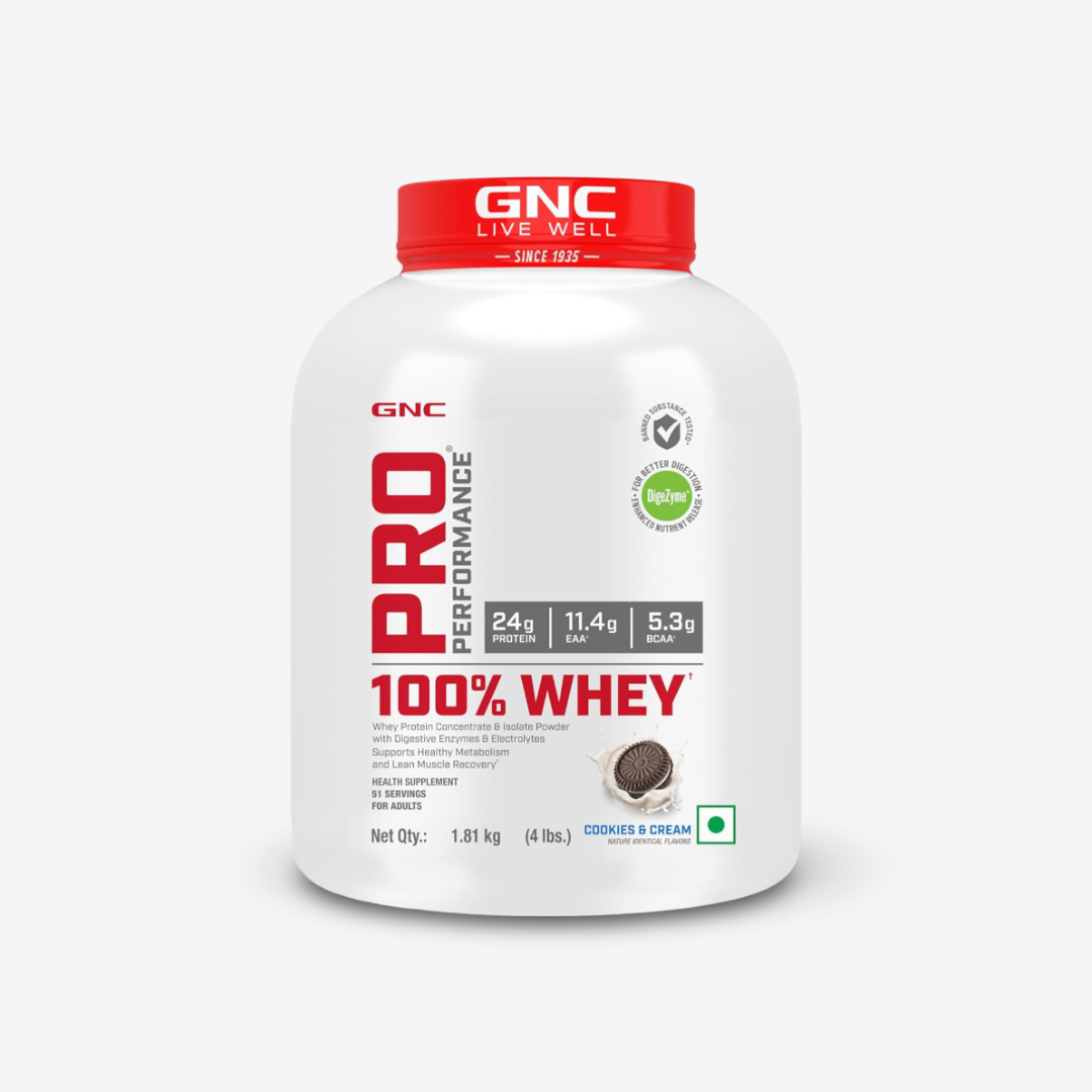 GNC Pro Performance 100% Whey Protein | 4lbs