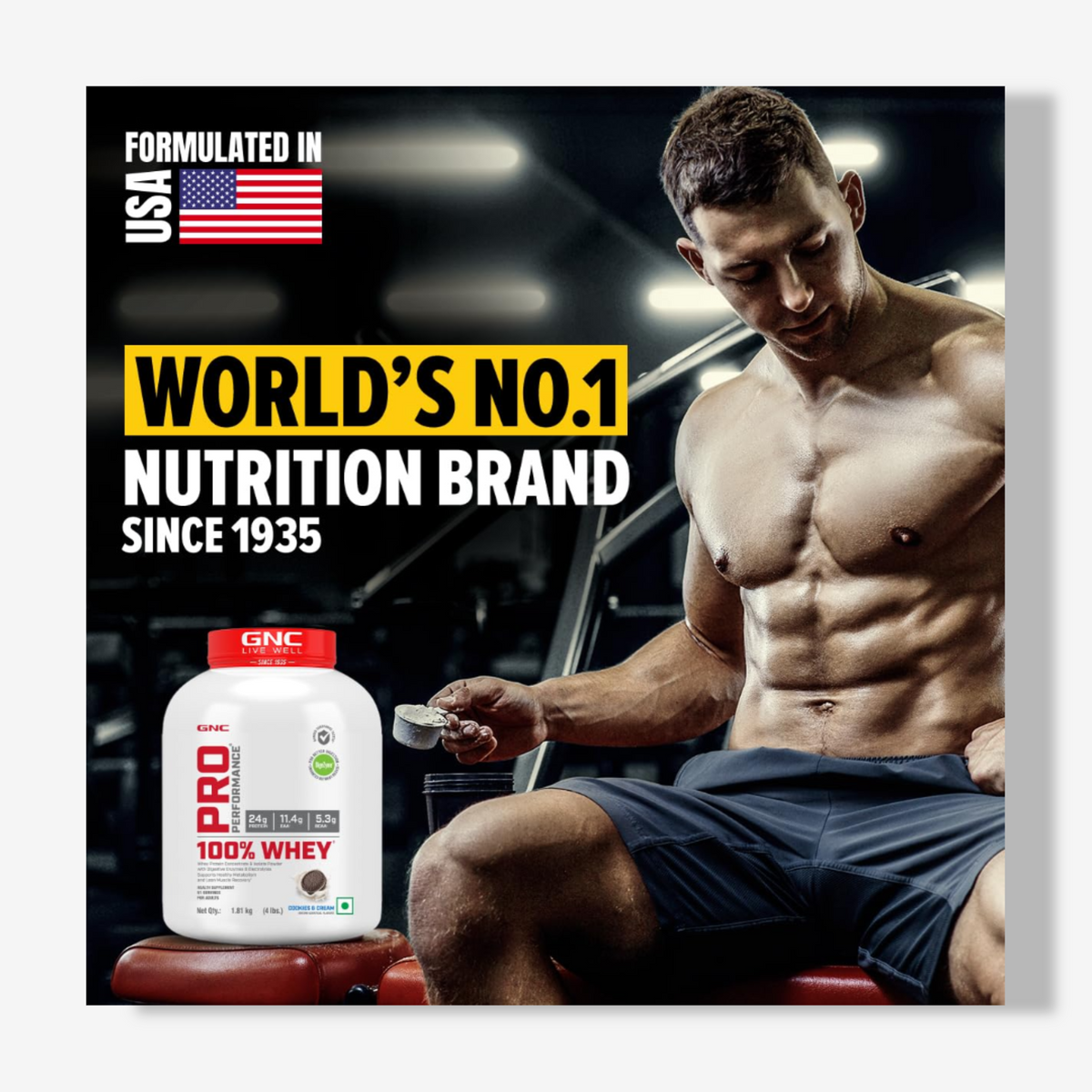 GNC Pro Performance 100% Whey Protein | 4lbs