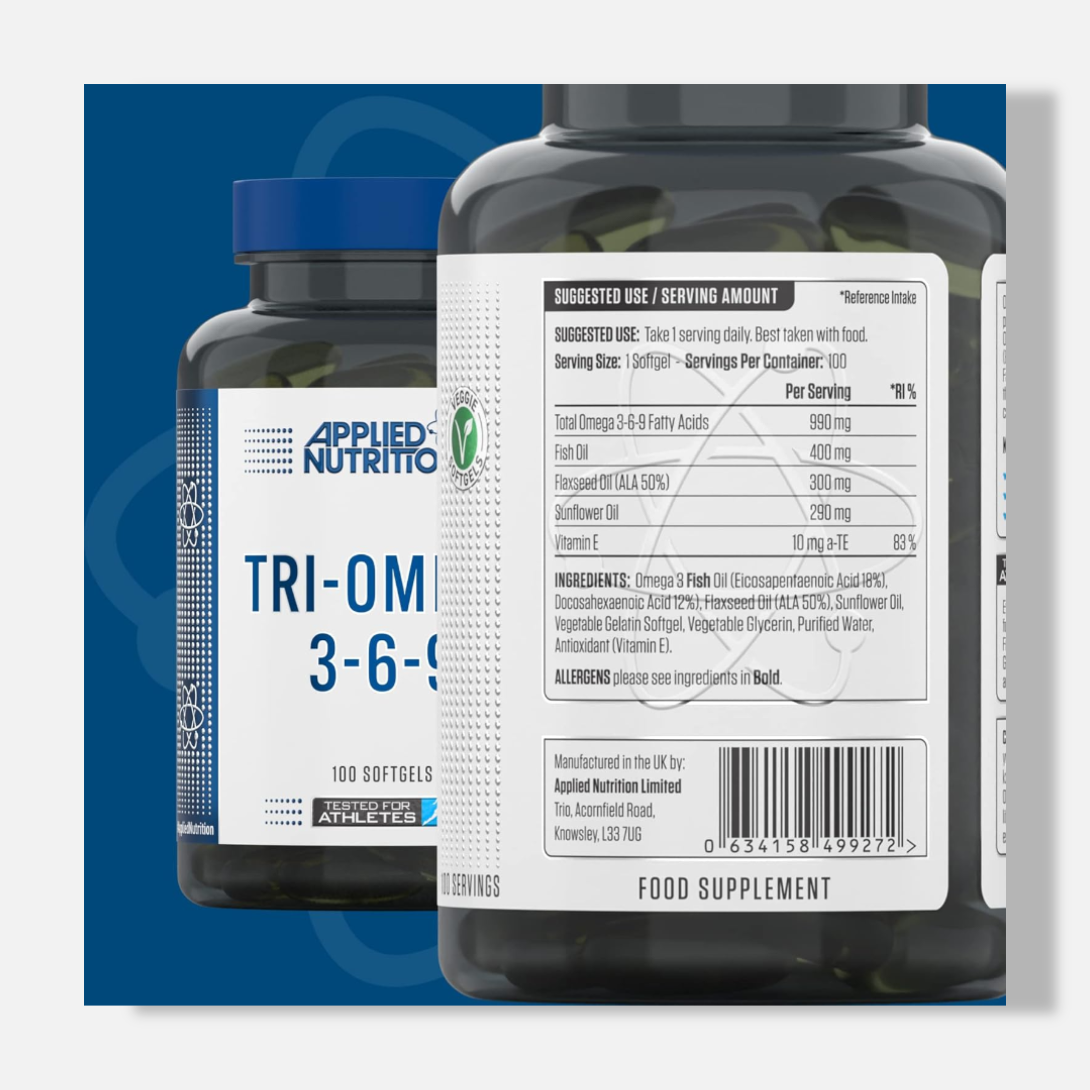 Applied Nutrition Tri-Omega 3 6 9