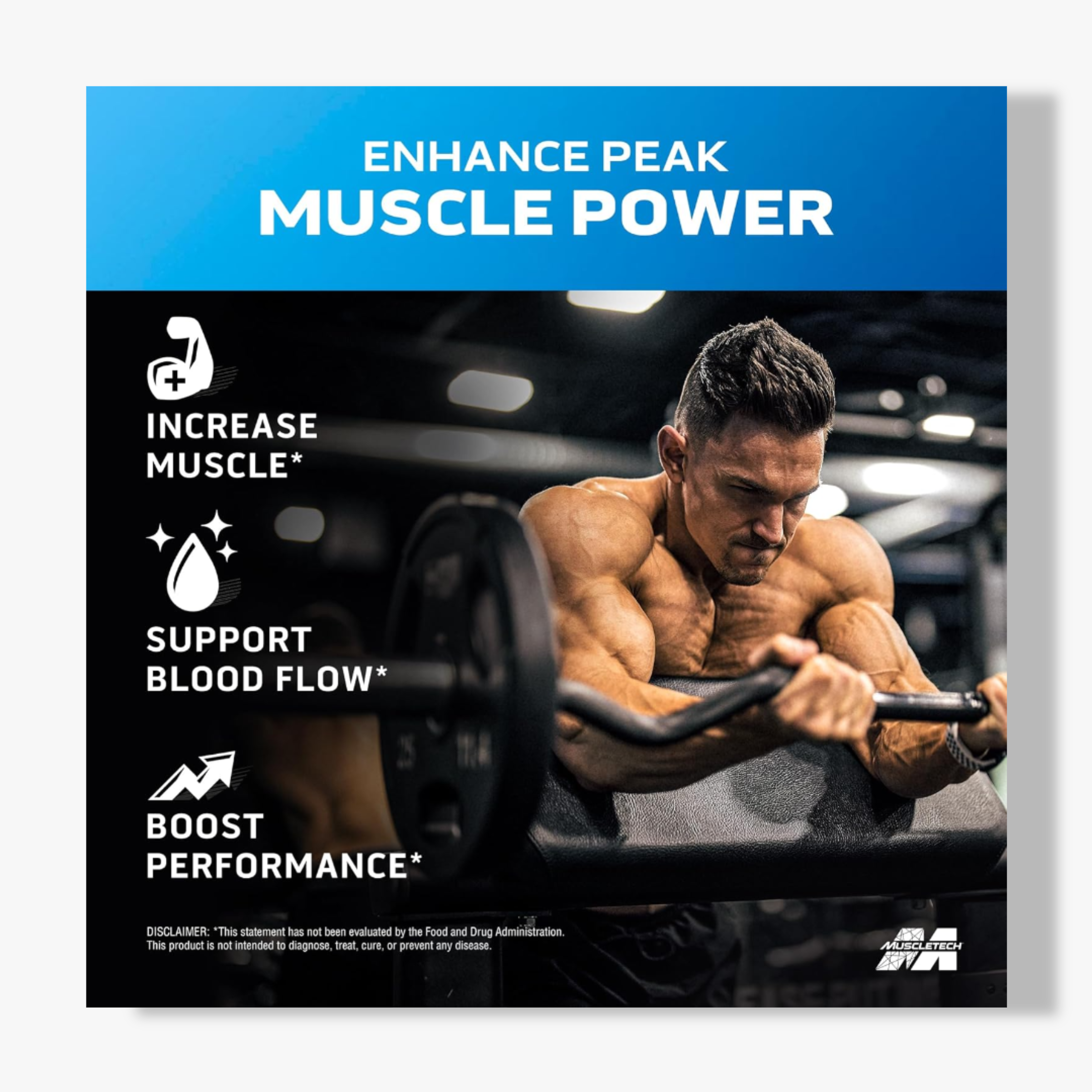 MuscleTech Muscle Builder - Nitric Oxide Booster Supplement Supports Muscle Gain & Performance