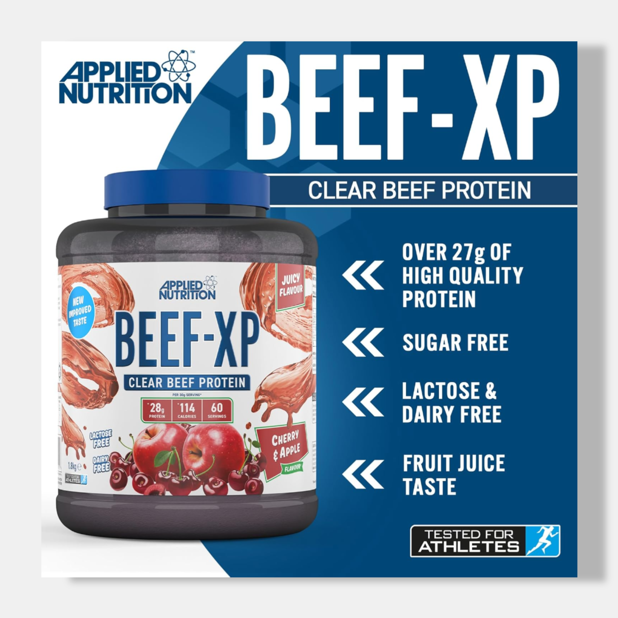 Applied Nutrition Beef XP - Clear Hydrolysed Beef Protein Isolate | 1.8kg