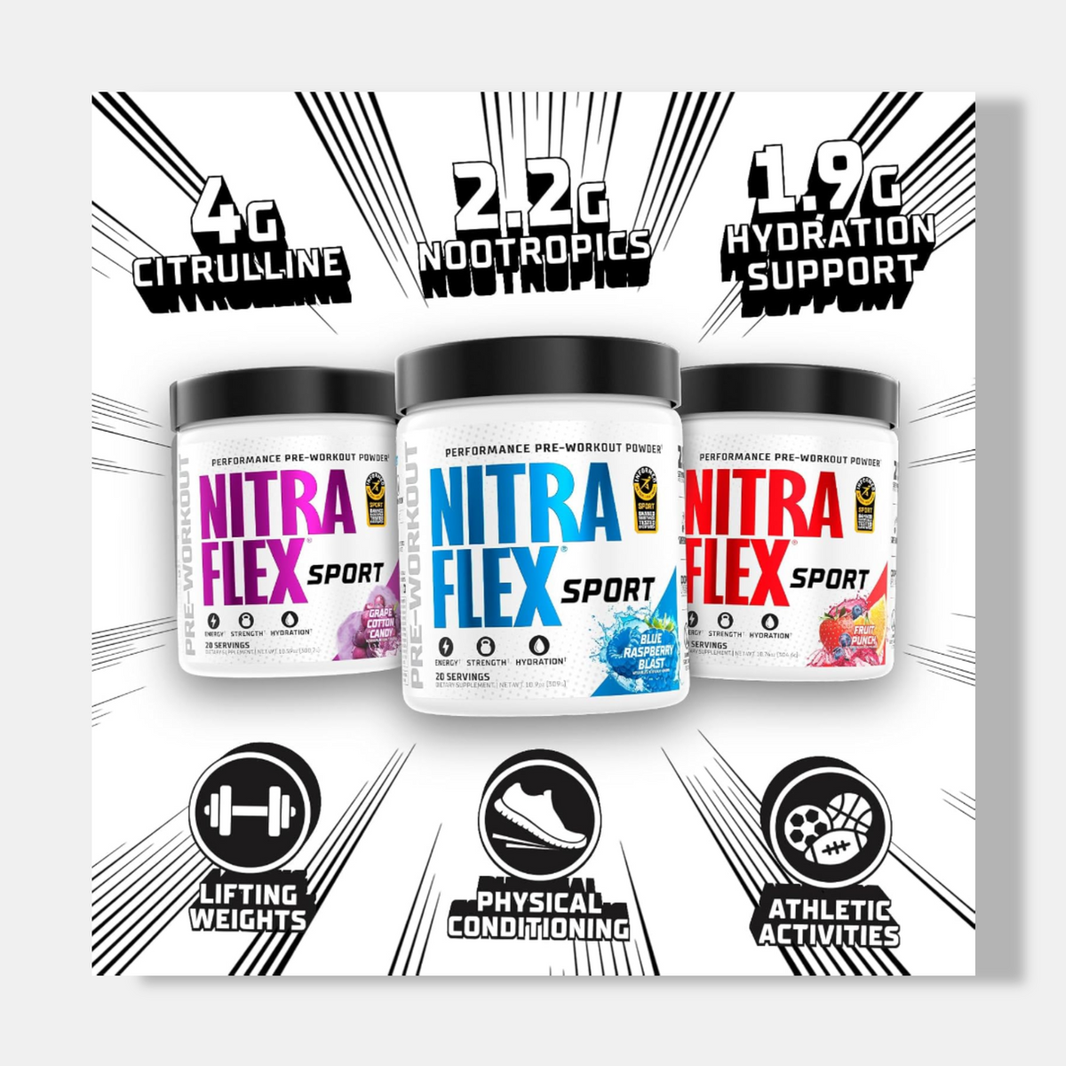 Nitraflex Extreme Sport Pre-Workout | 309g