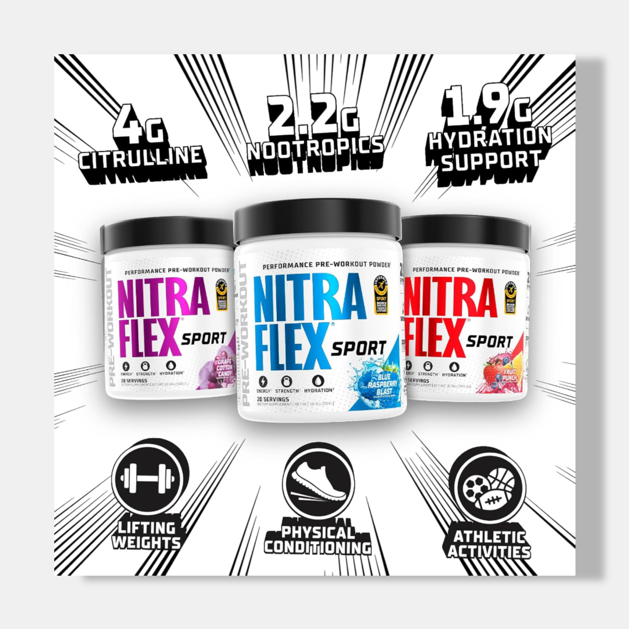 Nitraflex Extreme Sport Pre-Workout | 309g