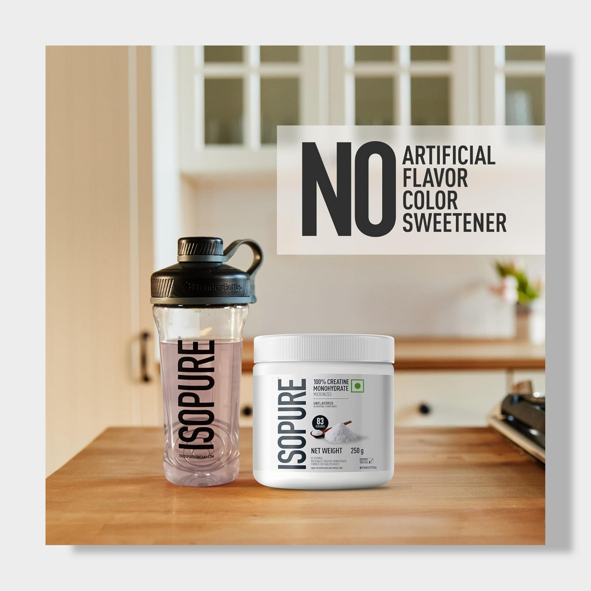 Isopure 100% Creatine Monohydrate Micronized | 250g | Unflavoured