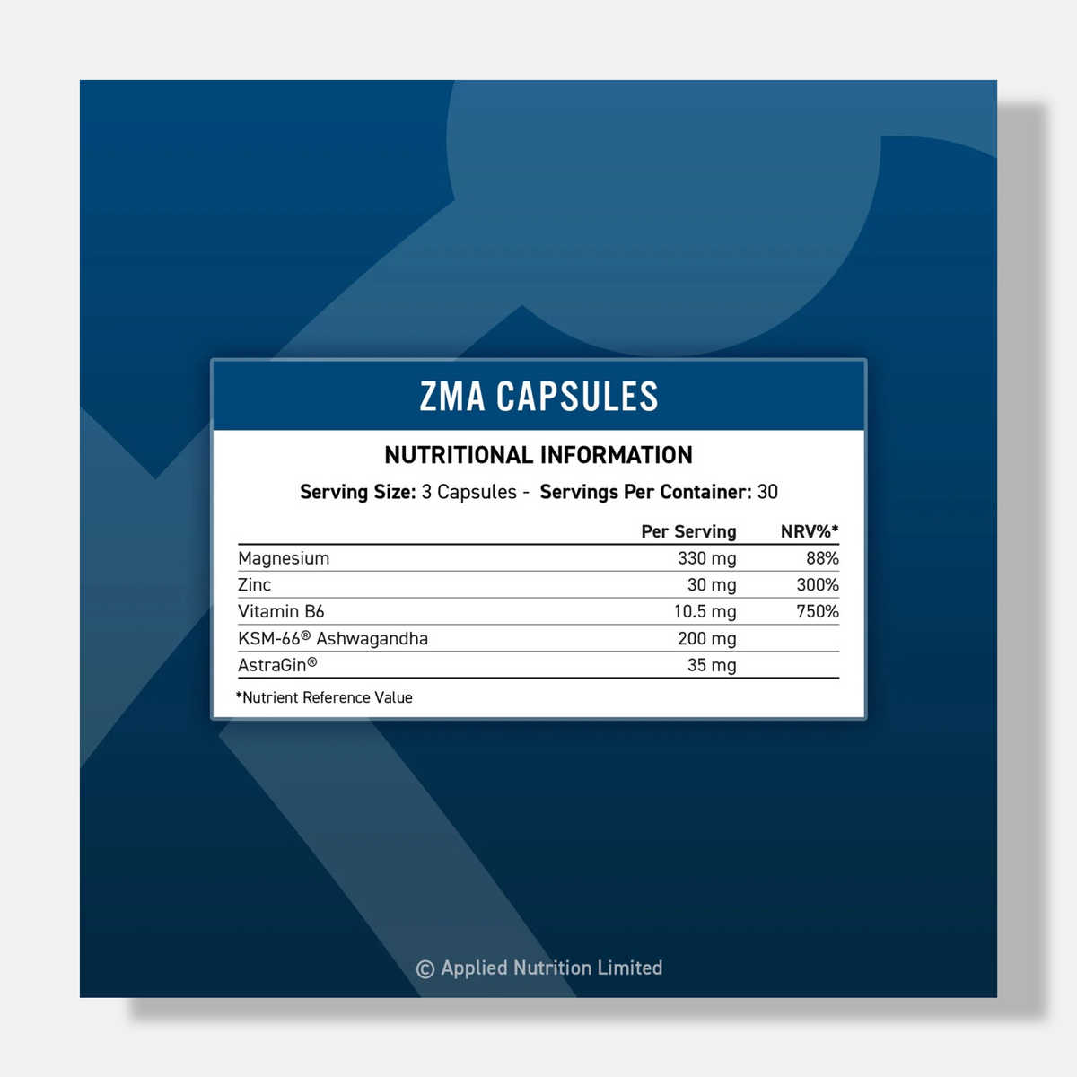 Applied Nutrition Zinc, Magnesium & Vitamin B6 With Ashwagandha (ZMA)