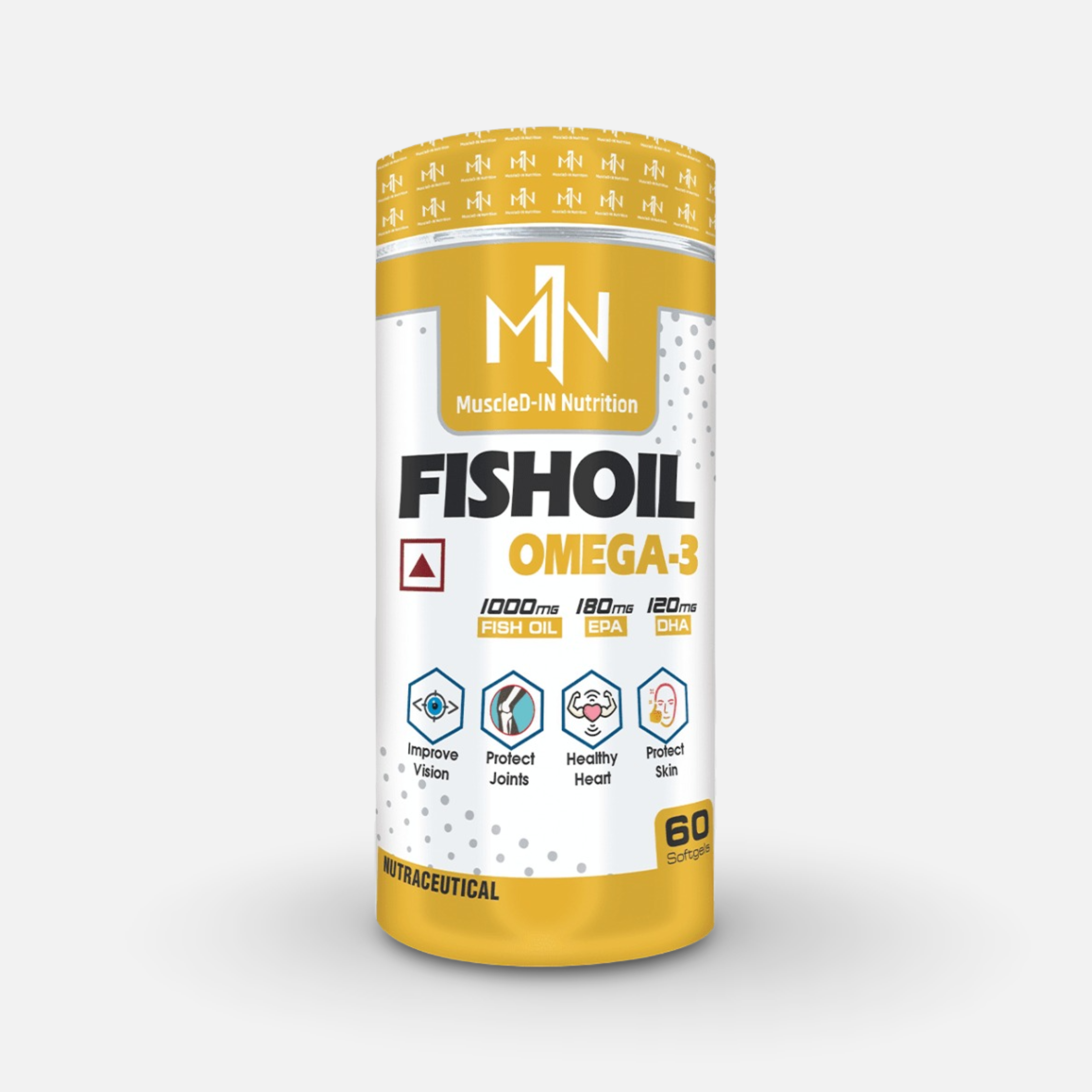 MuscleD-IN Nutrition Fish Oil Omega-3