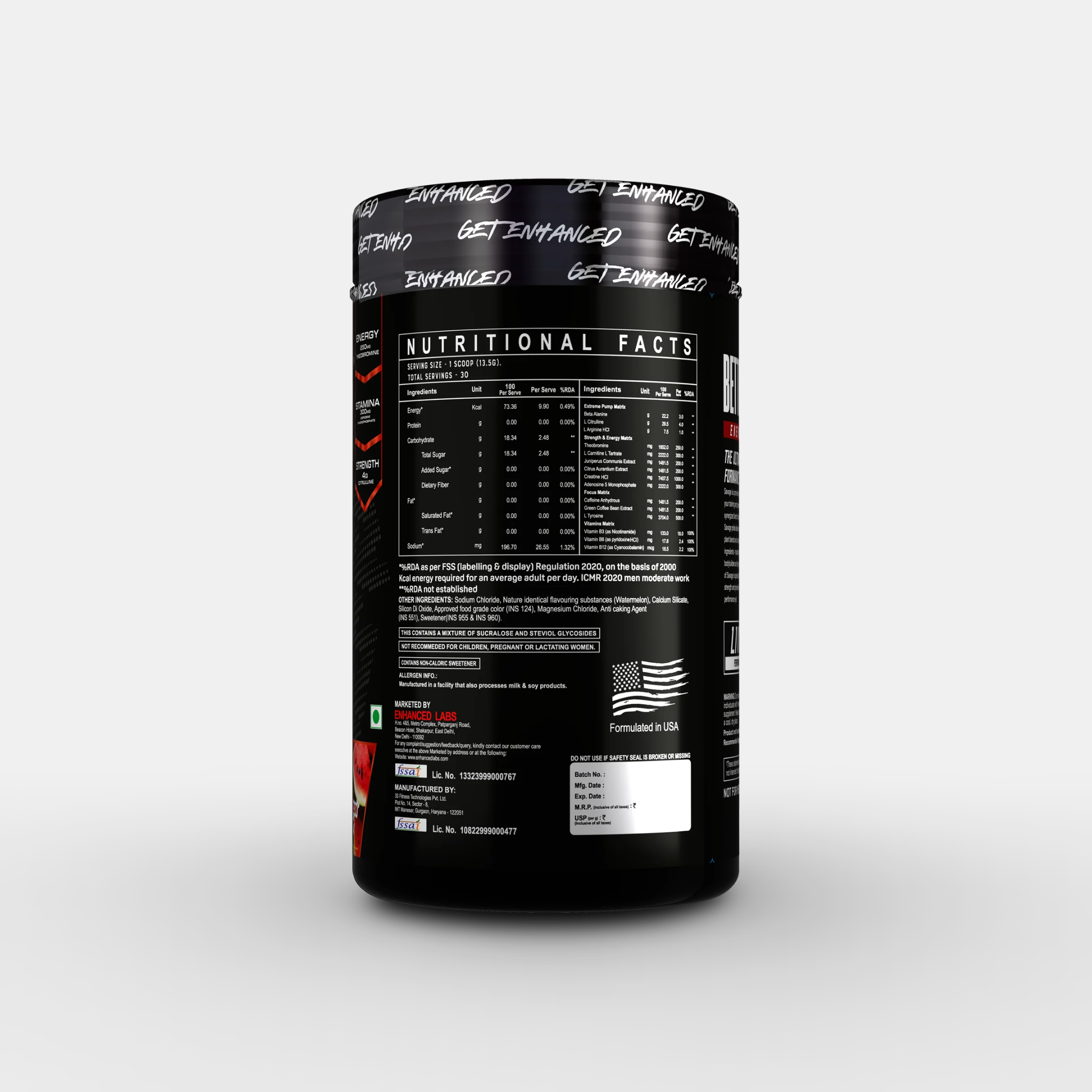 Enhanced Savage Pre Workout | 405g