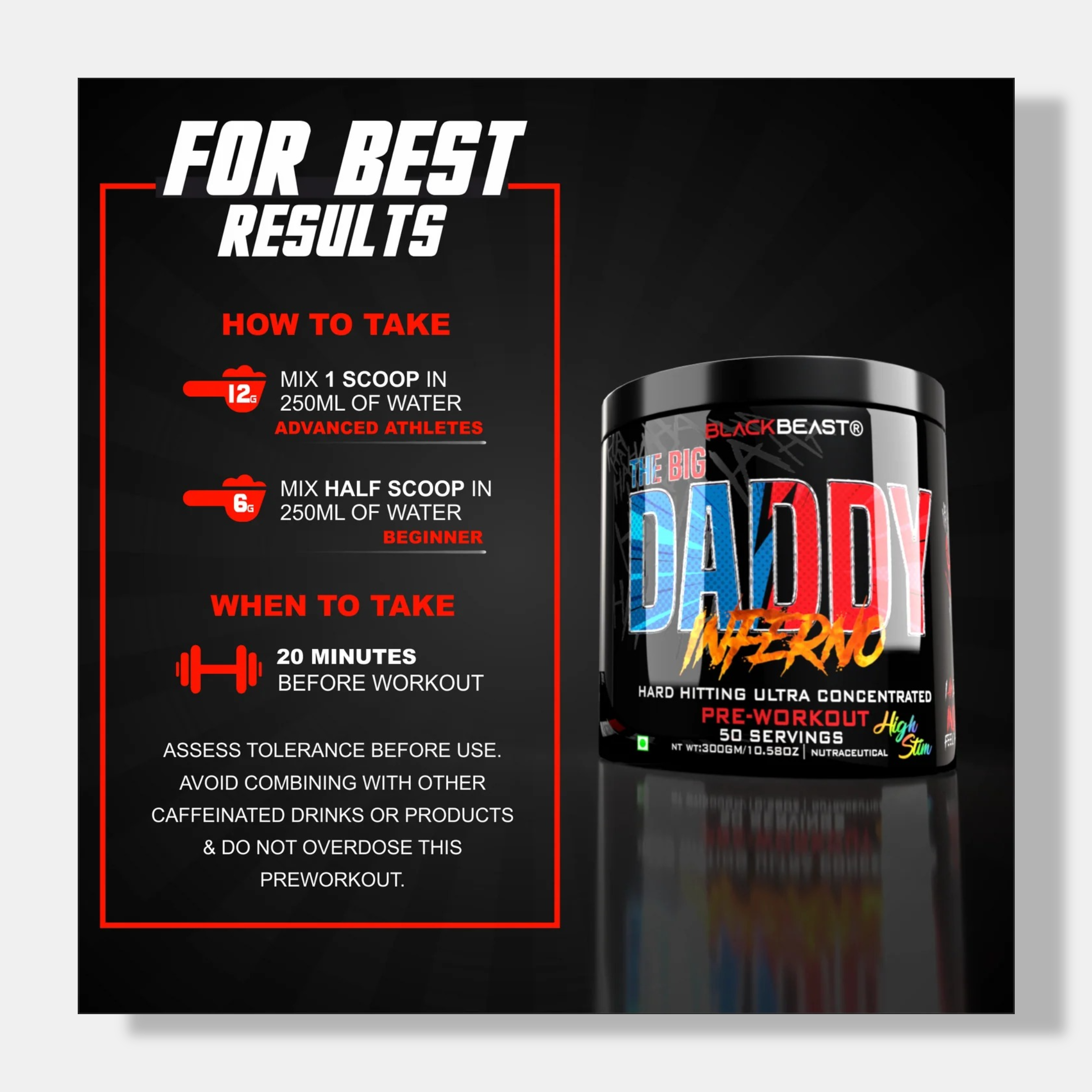 Blackbeast The Big Daddy Inferno Pre-Workout | 300g