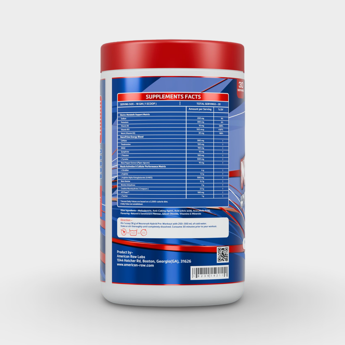 American Raw Neurorush | 640g