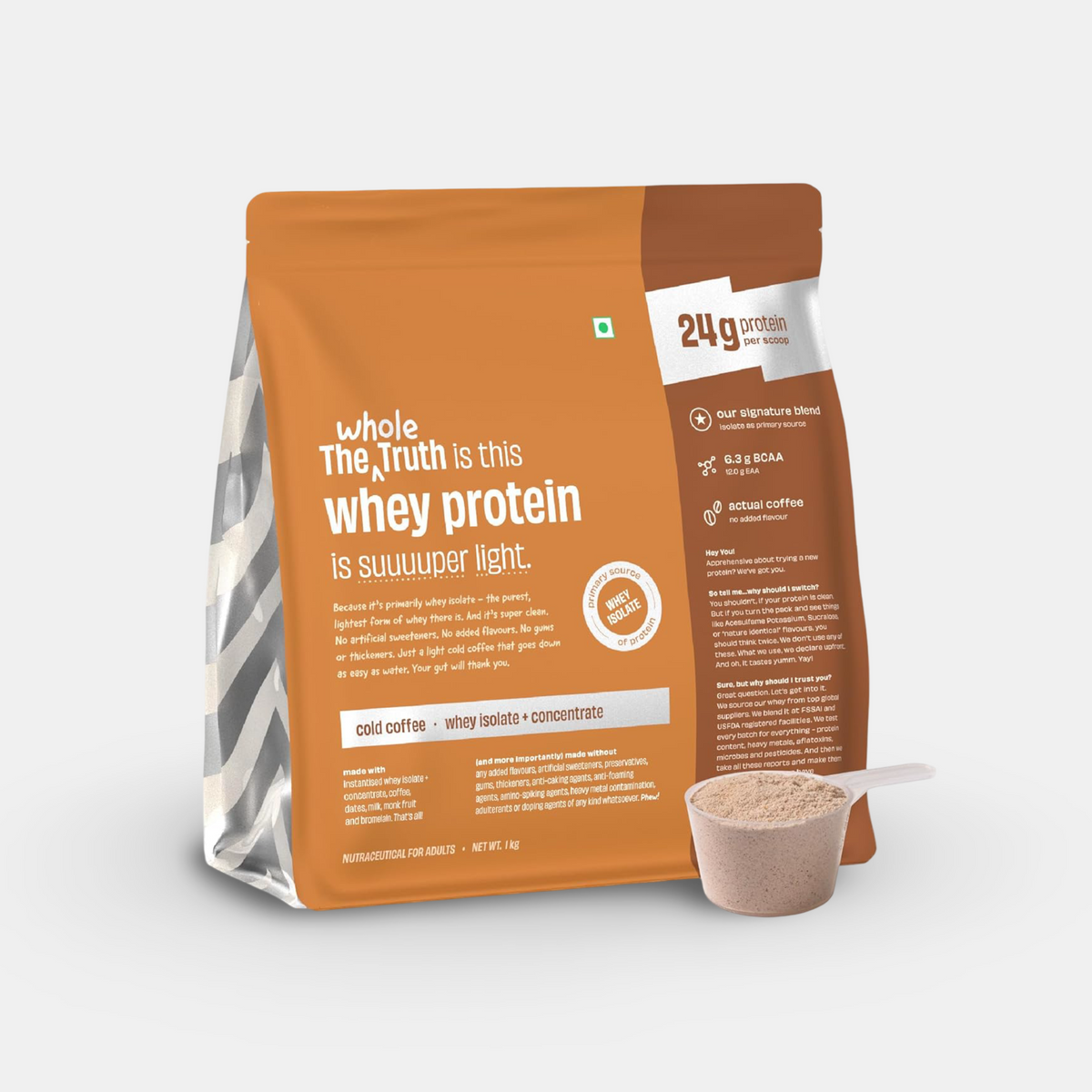 The Whole Truth Whey Protein Isolate + Concentrate | 1kg