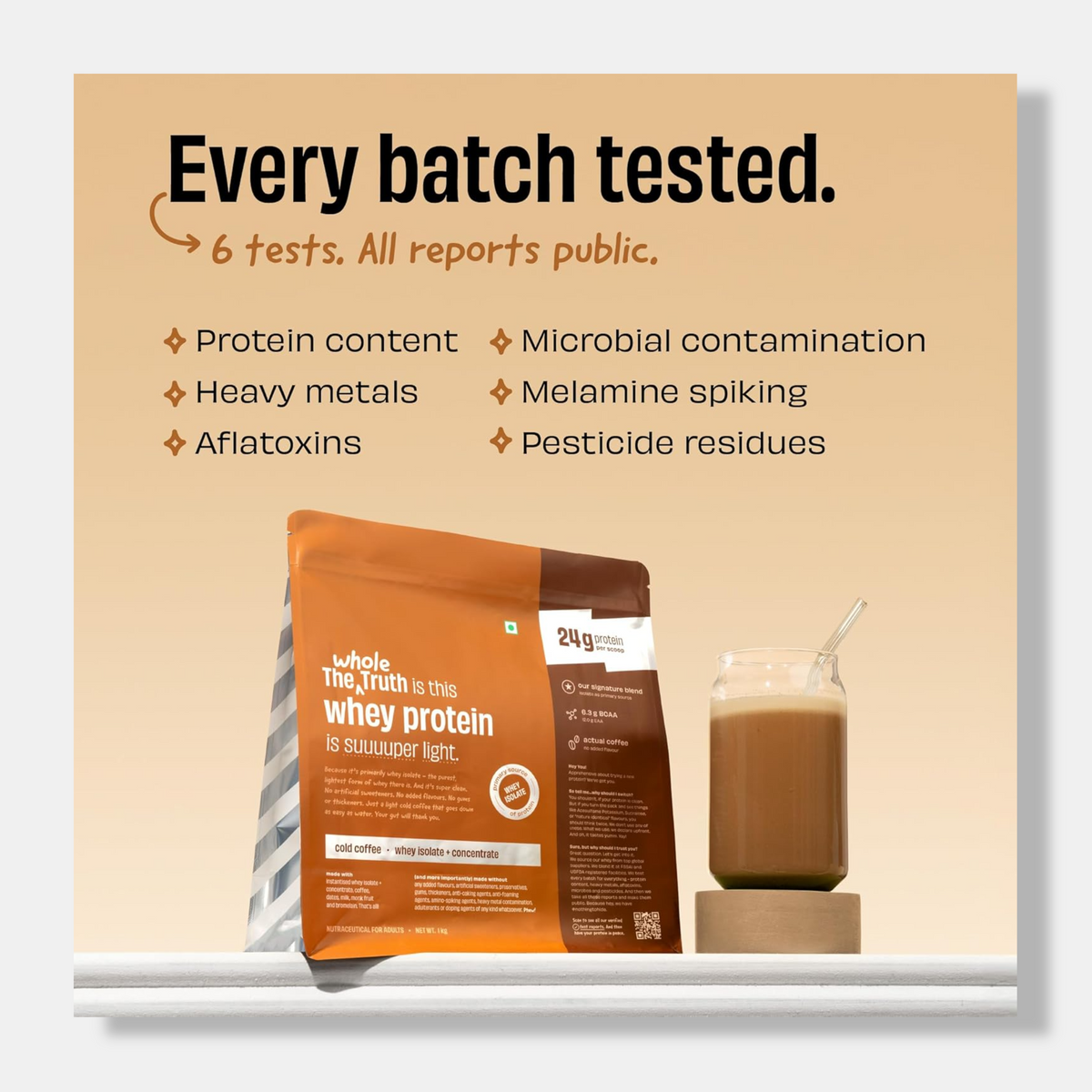 The Whole Truth Whey Protein Isolate + Concentrate | 1kg