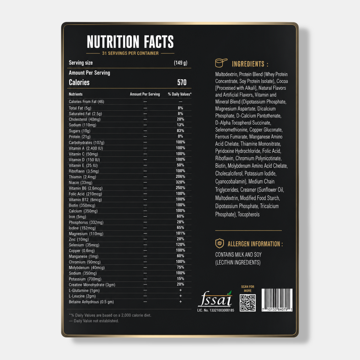 Want Nutrition Anabolic Gainz | 4.5kg